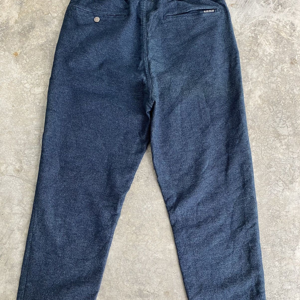 Blue Blue Japan Blue Blue Japan Drawstring Indigo Dyed Sweat Pants Size US 31 - 14 Thumbnail