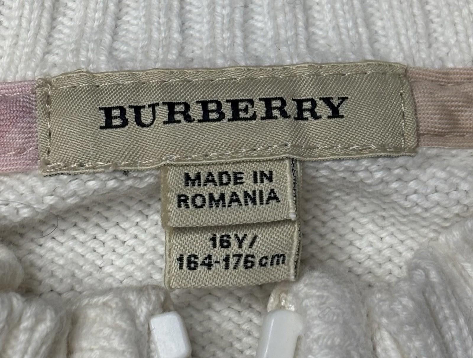 Burberry Burberry Sweater Girls 16Y Womens Small Nova Check Cotton Size S / US 4 / IT 40 - 2 Thumbnail