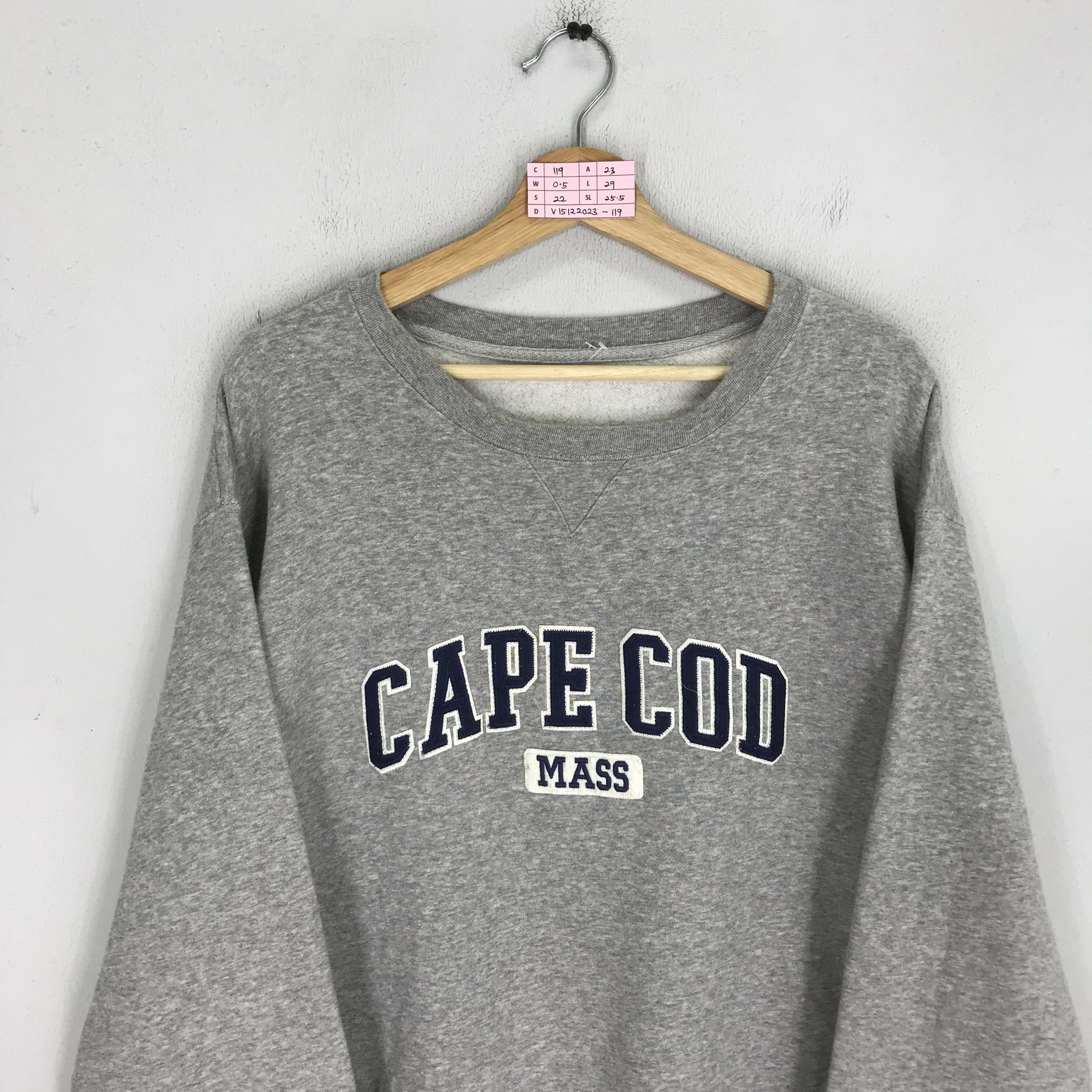Vintage Vintage Cape Cod Massachusetts Sweatshirt Gray Large Size US L / EU 52-54 / 3 - 3 Thumbnail