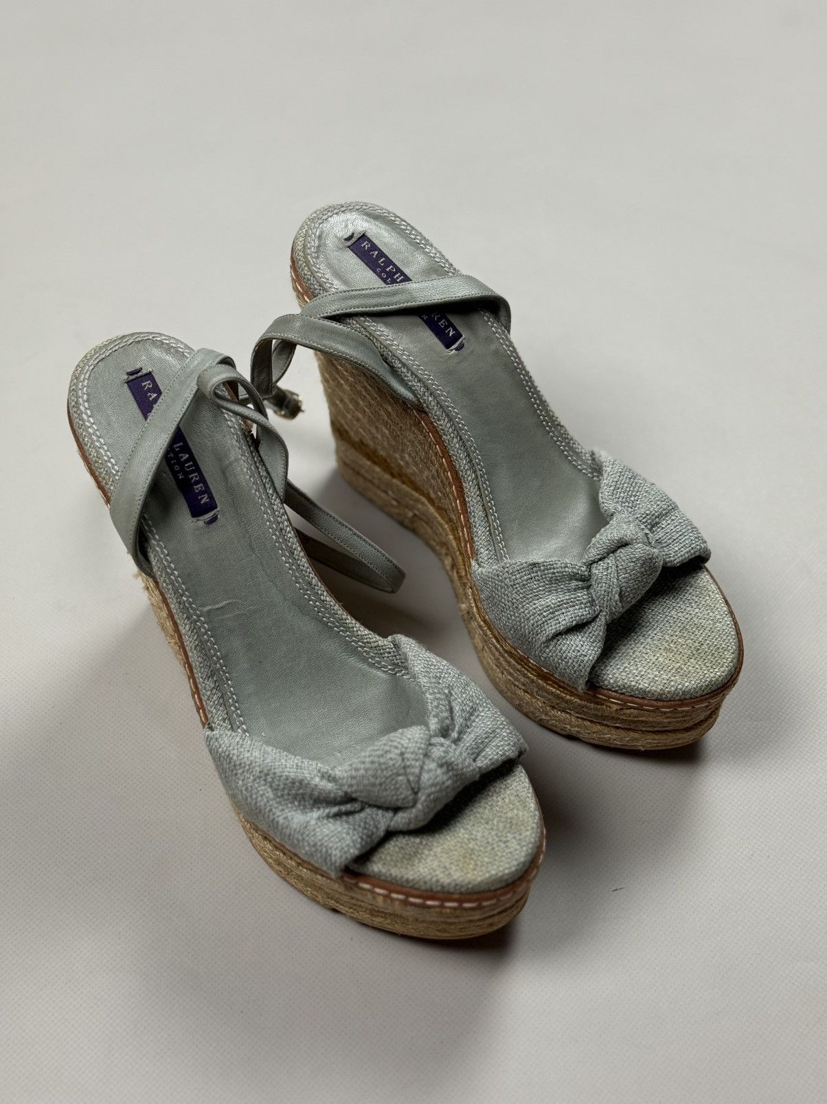 Ralph Lauren Purple Label Ralph Lauren Purple Fistina Espadrille Wedge Sandals Shoes Size US 9.5 / IT 39.5 - 3 Thumbnail