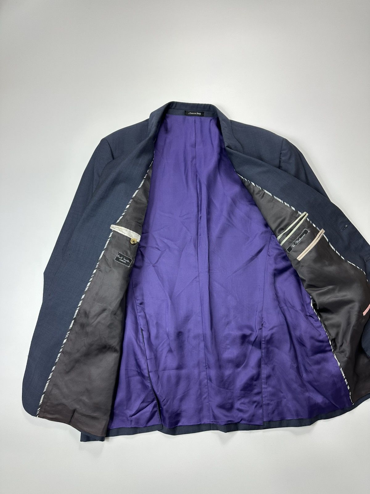 Paul Smith Paul Smith Classic Wool Blazer Men's 46R Blue Size 46R - 8 Thumbnail