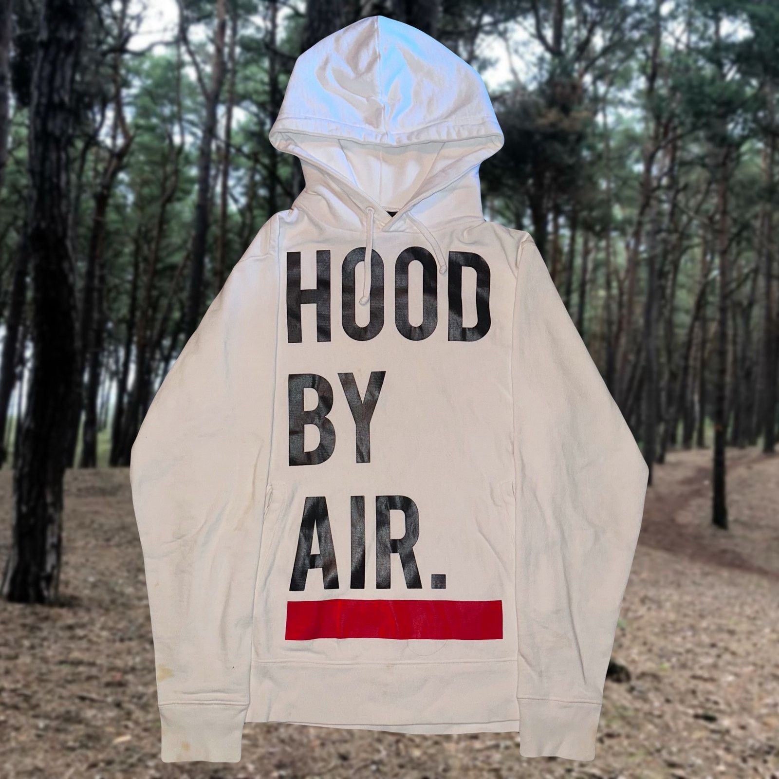 Hood By Air HBA hood by air hba spell out graphic pull over hoodie 