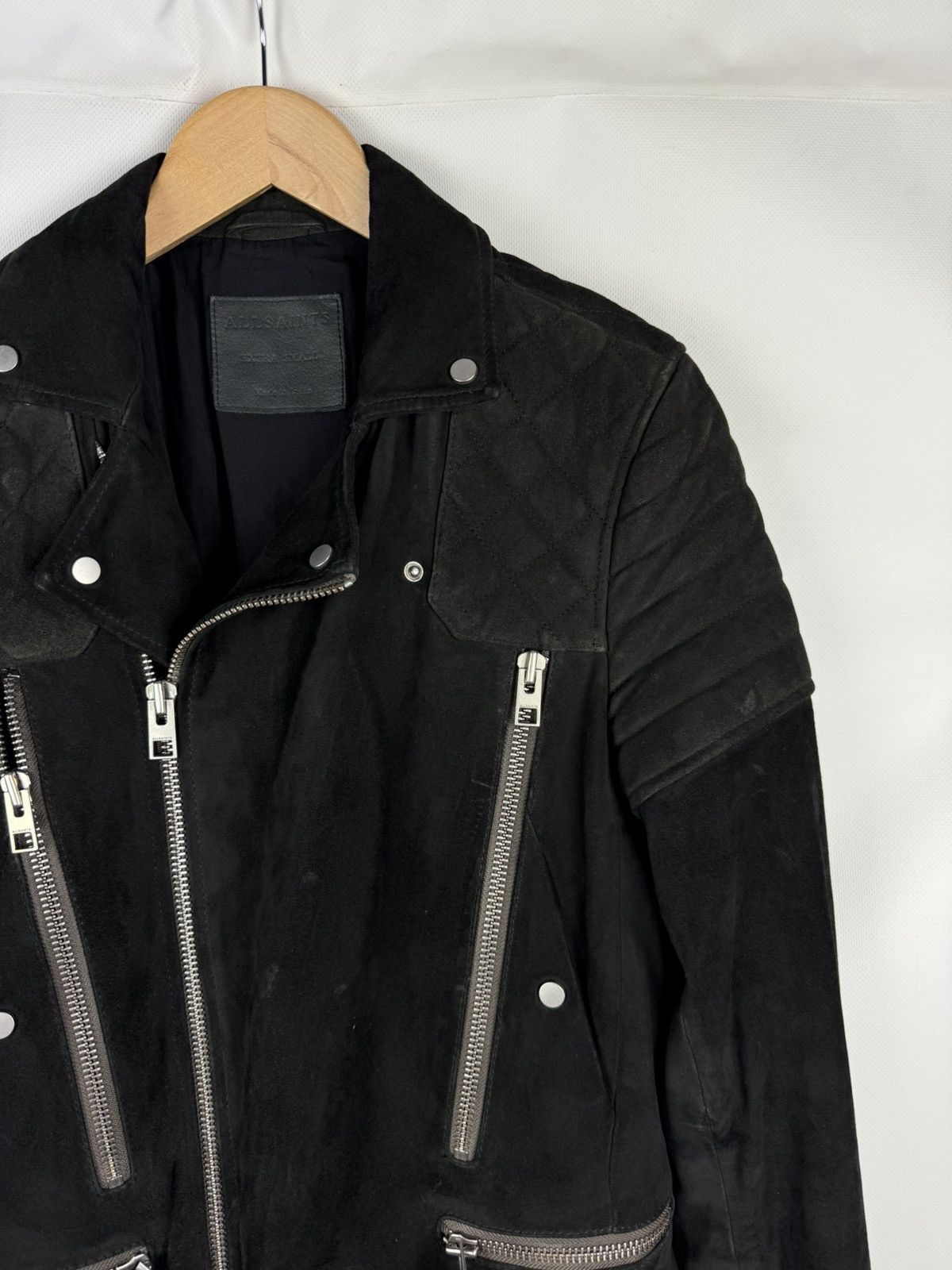 Allsaints Allsaints Imagara Suede Biker Men’s Leather Jacket Size XS Size US XS / EU 42 / 0 - 3 Thumbnail