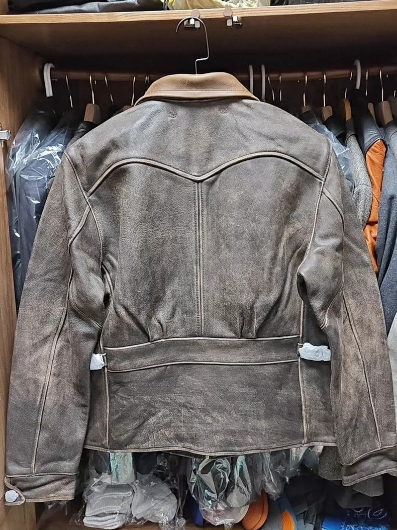 RRL Ralph Lauren RRL Ralph Lauren Newsboy leather jacket Size US M / EU 48-50 / 2 - 2 Thumbnail