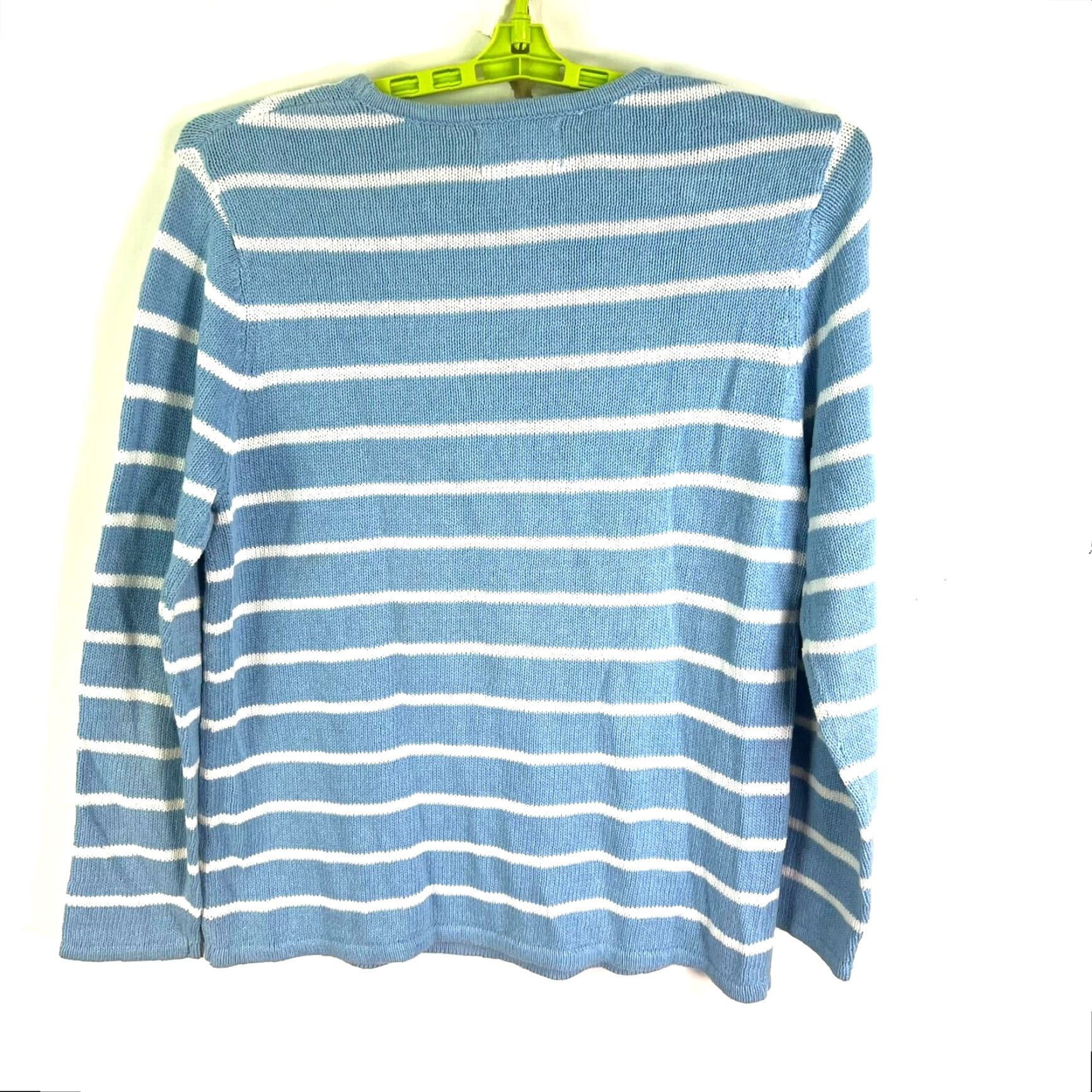 Vintage VINTAGE Sag Harbor Striped Knit Pullover Sweater Womens M Blue Sailing Sports Size M / US 6-8 / IT 42-44 - 7 Thumbnail