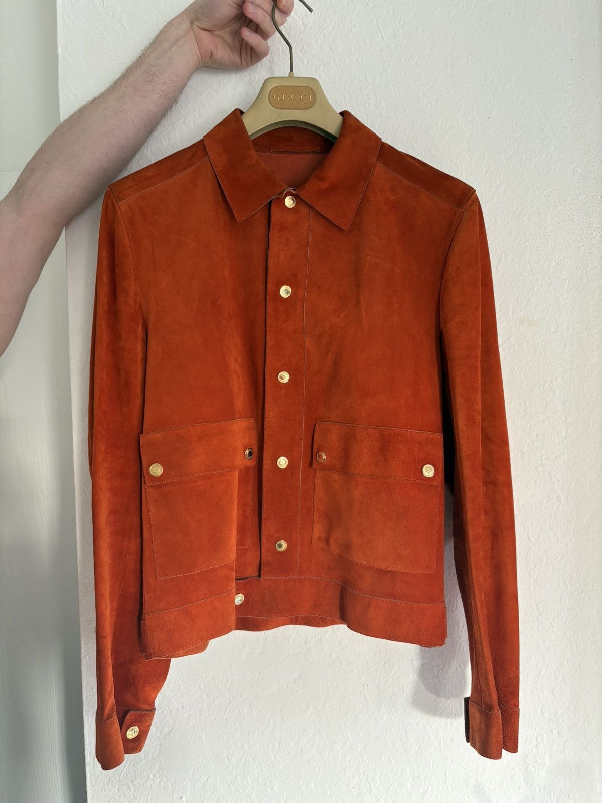 Gucci Gucci by Tom Ford A/W 2000 Men's Runaway Suede Jacket Size US M / EU 48-50 / 2 - 3 Thumbnail