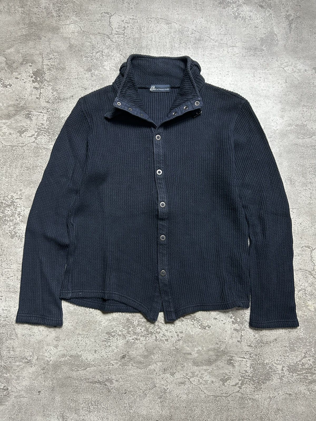 Tornado Mart Zero by Tornado Mart Knit Strap Collar Snap Button Shirt Size US M / EU 48-50 / 2 - 1 Thumbnail
