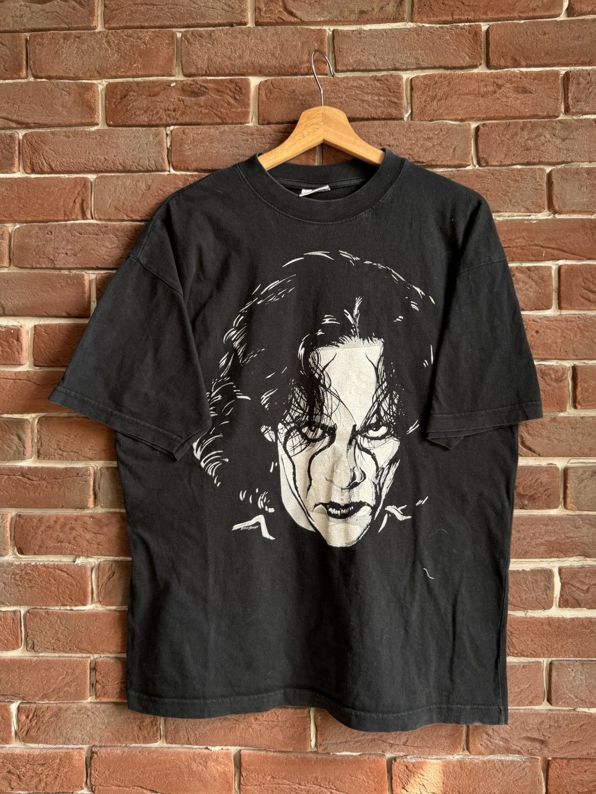 Vintage Vintage 90s WCW STING SCORPION Grail 90s XL hype black Tee Size US XL / EU 56 / 4 - 1 Thumbnail