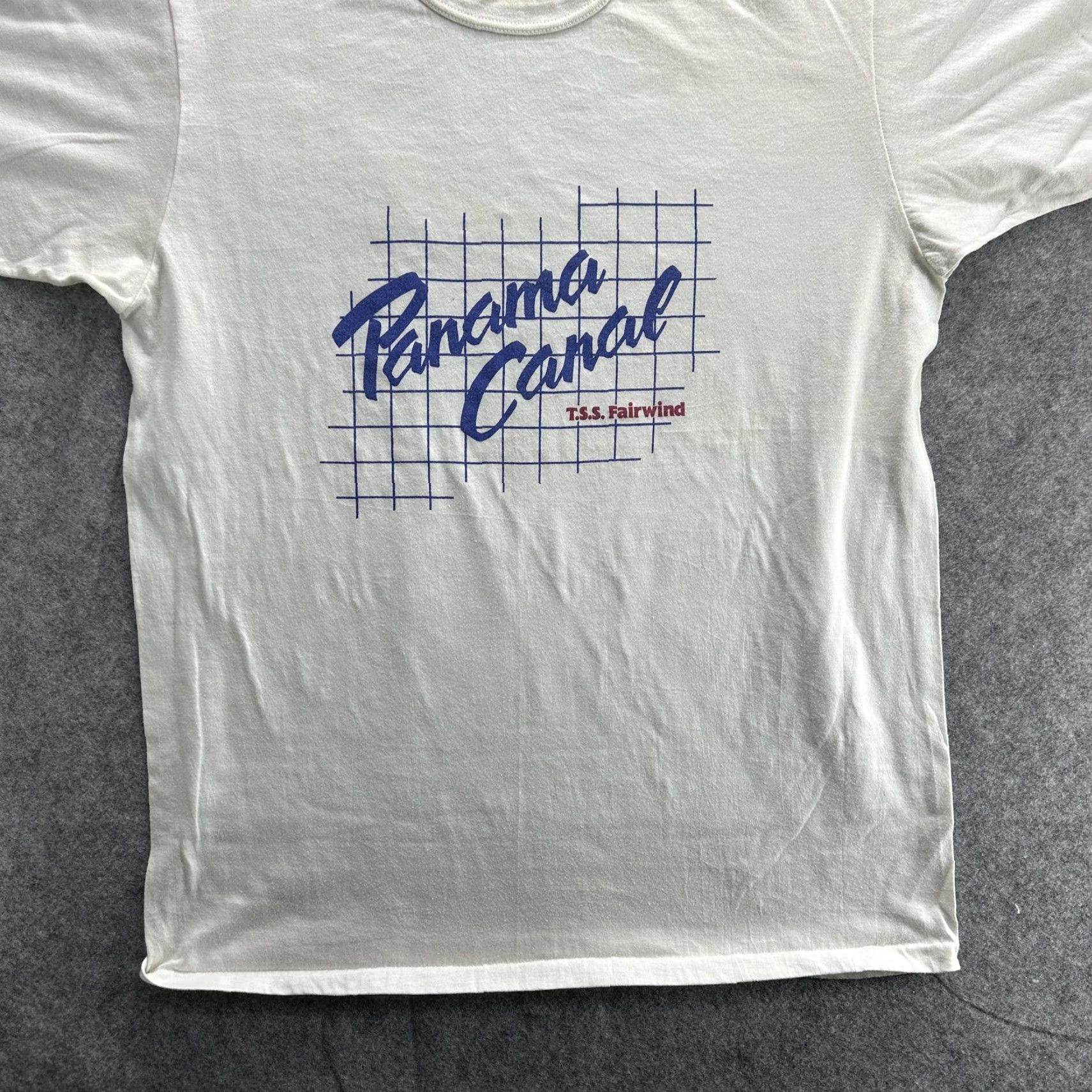 Vintage VINTAGE Panama Canal Shirt Mens XL TSS Fairwind Cruise Graphic Travel Tee 80s Size US XL / EU 56 / 4 - 3 Thumbnail