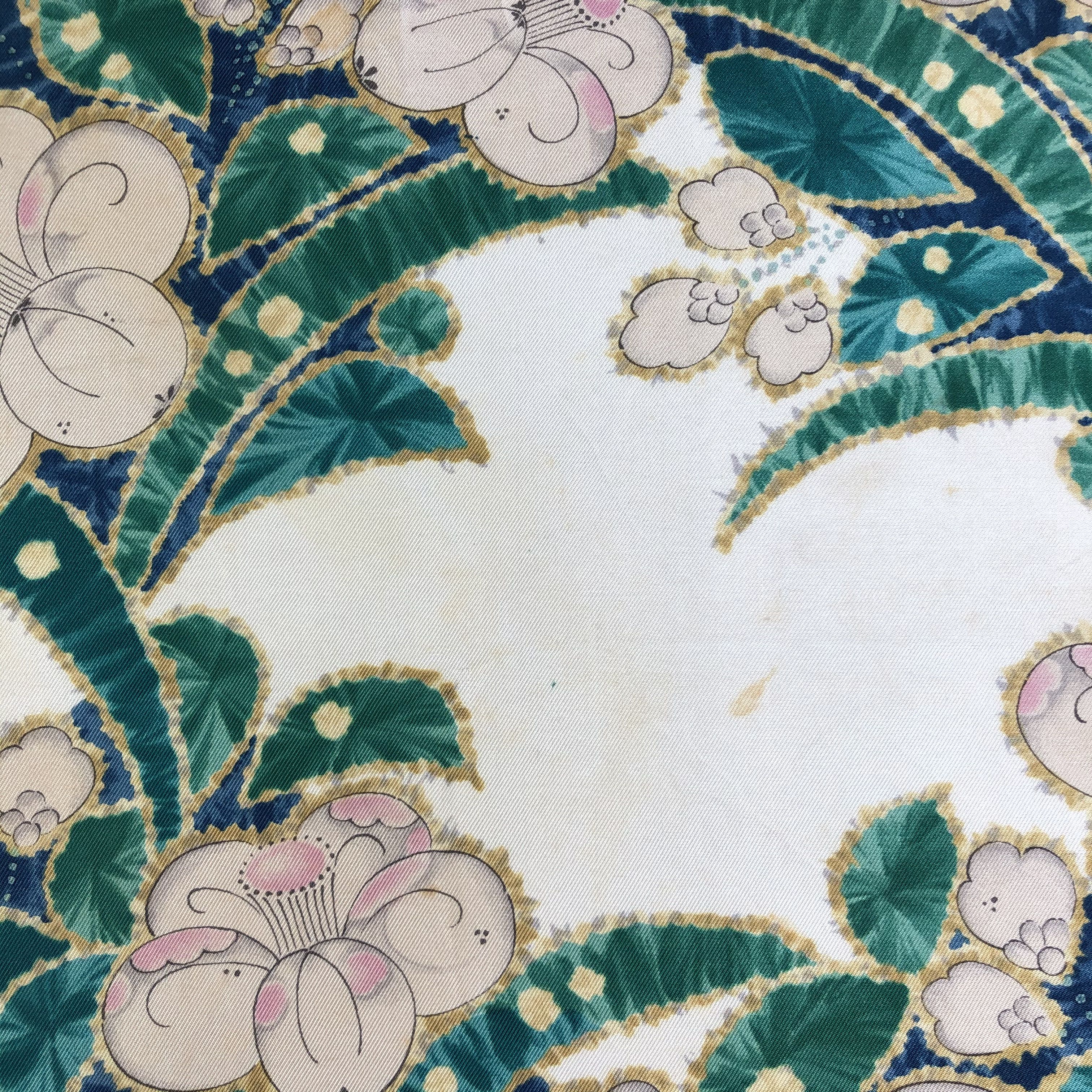 Vintage Vintage Madame Kiyoko Silk Scarf Size ONE SIZE - 6 Thumbnail