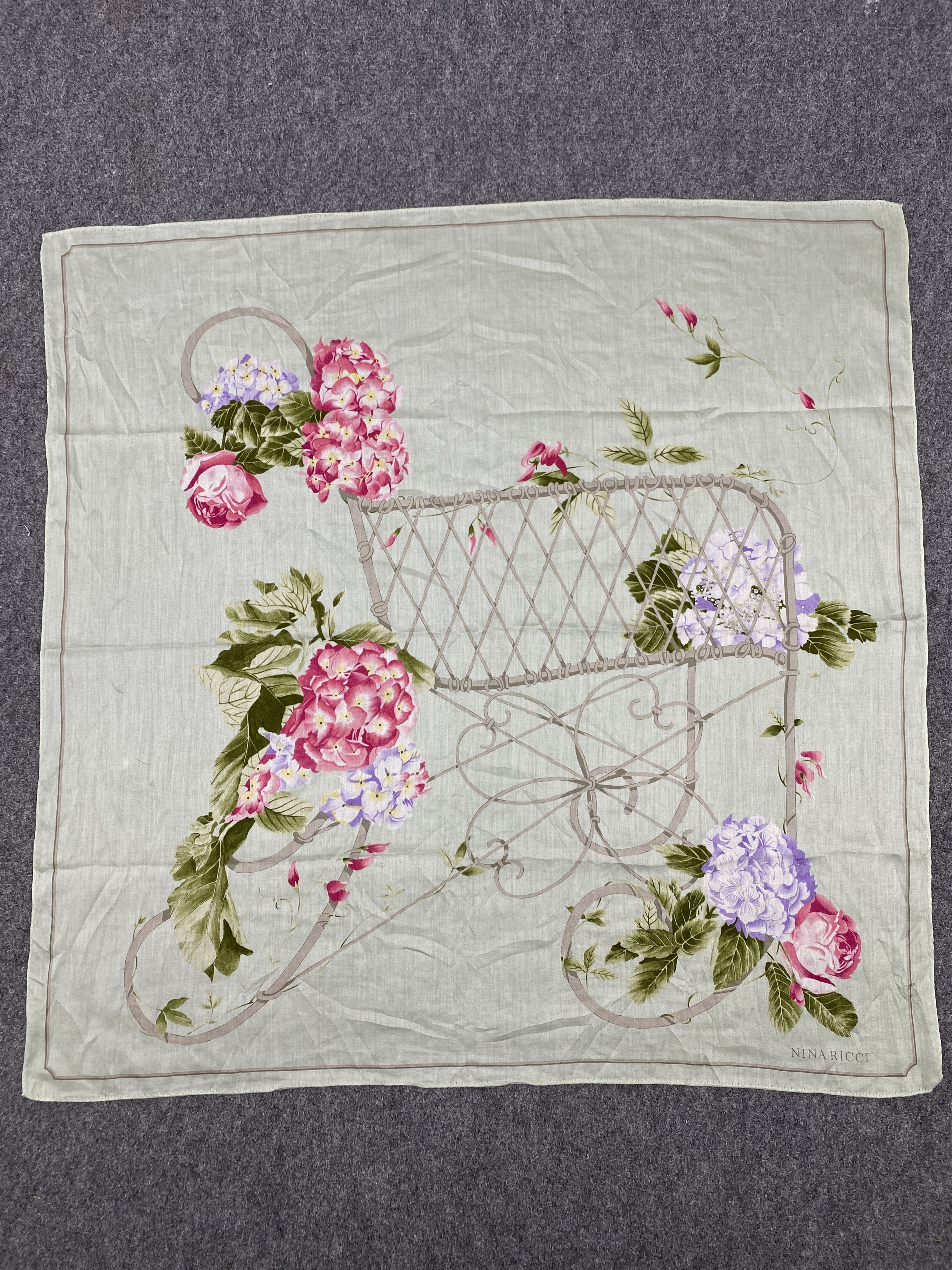 Japanese Brand Nina Ricci Handkerchief / Neckerchief / Bandana HKC0641 Size ONE SIZE - 4 Thumbnail