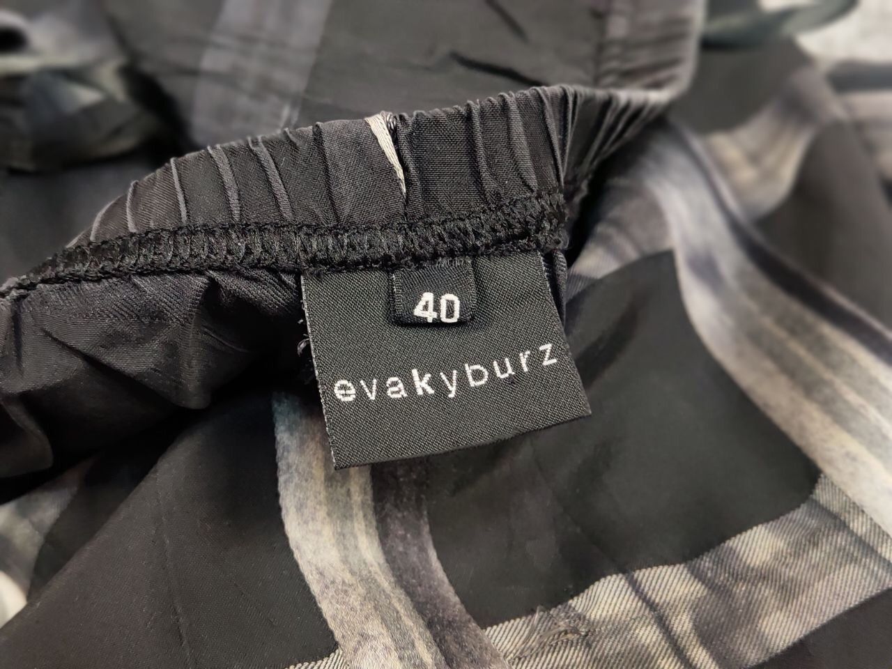 Other Eva Kyburz Design Wide Led Light Black Pattern Pants Size 32" / US 10 / IT 46 - 16 Thumbnail