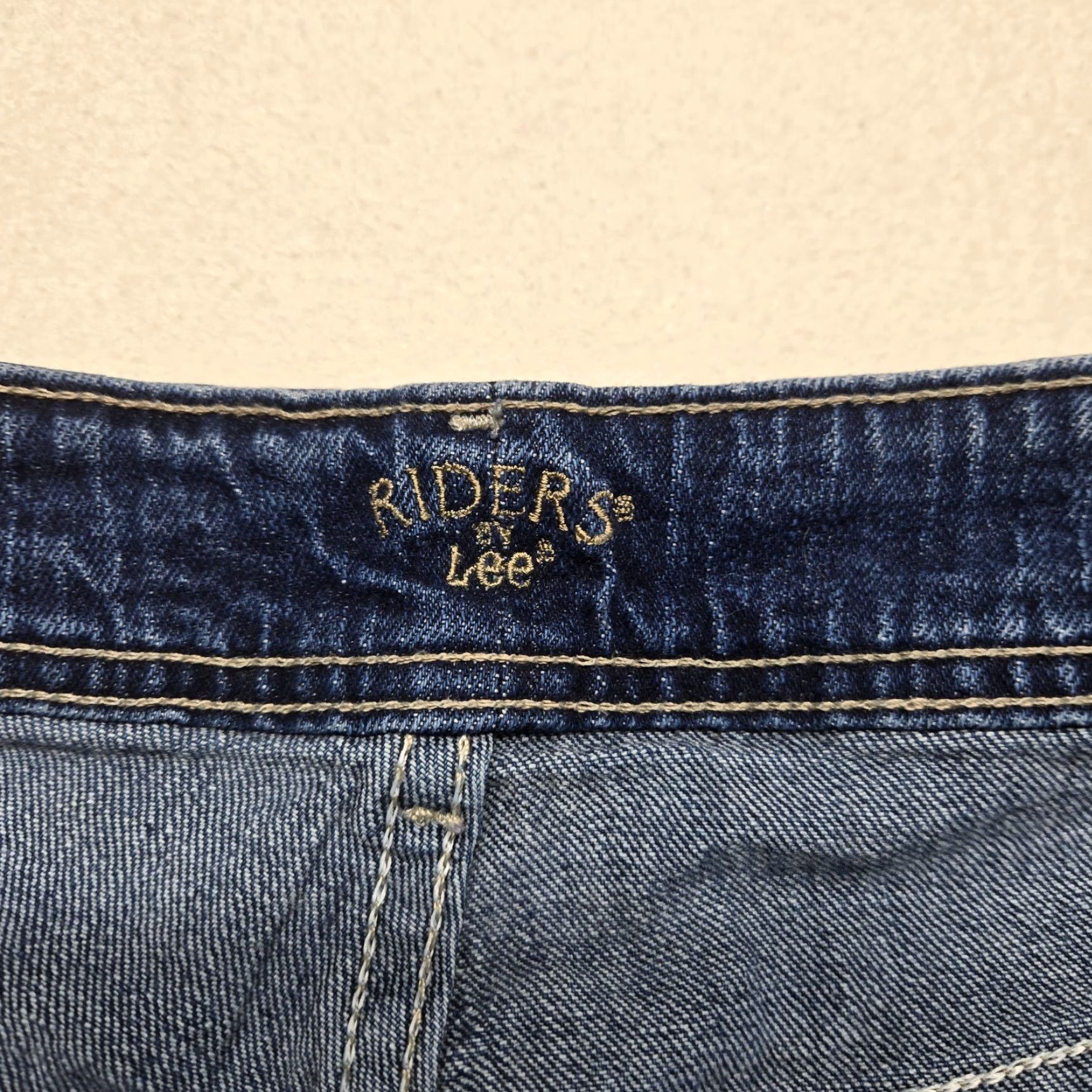 Lee LEE RIDERS Jeans Skinny Denim Blue 24W Adult Women's High Rise 11.5 in Stretch 5-Pocket Jeans Autumn Winter Spring Summer Size 42" / US 20 - 3 Thumbnail