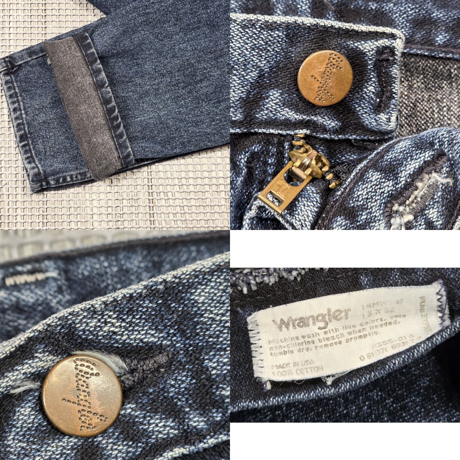 Wrangler Vtg 90s Wrangler Mom Jeans Womens 13 High Waist Rancher USA 30x32 Indigo Wash Wrangler Cowboy Cut Denim Jeans 30 IN Waist Slim Fit Women’s Size 34" / US 12 / IT 48 - 8 Thumbnail
