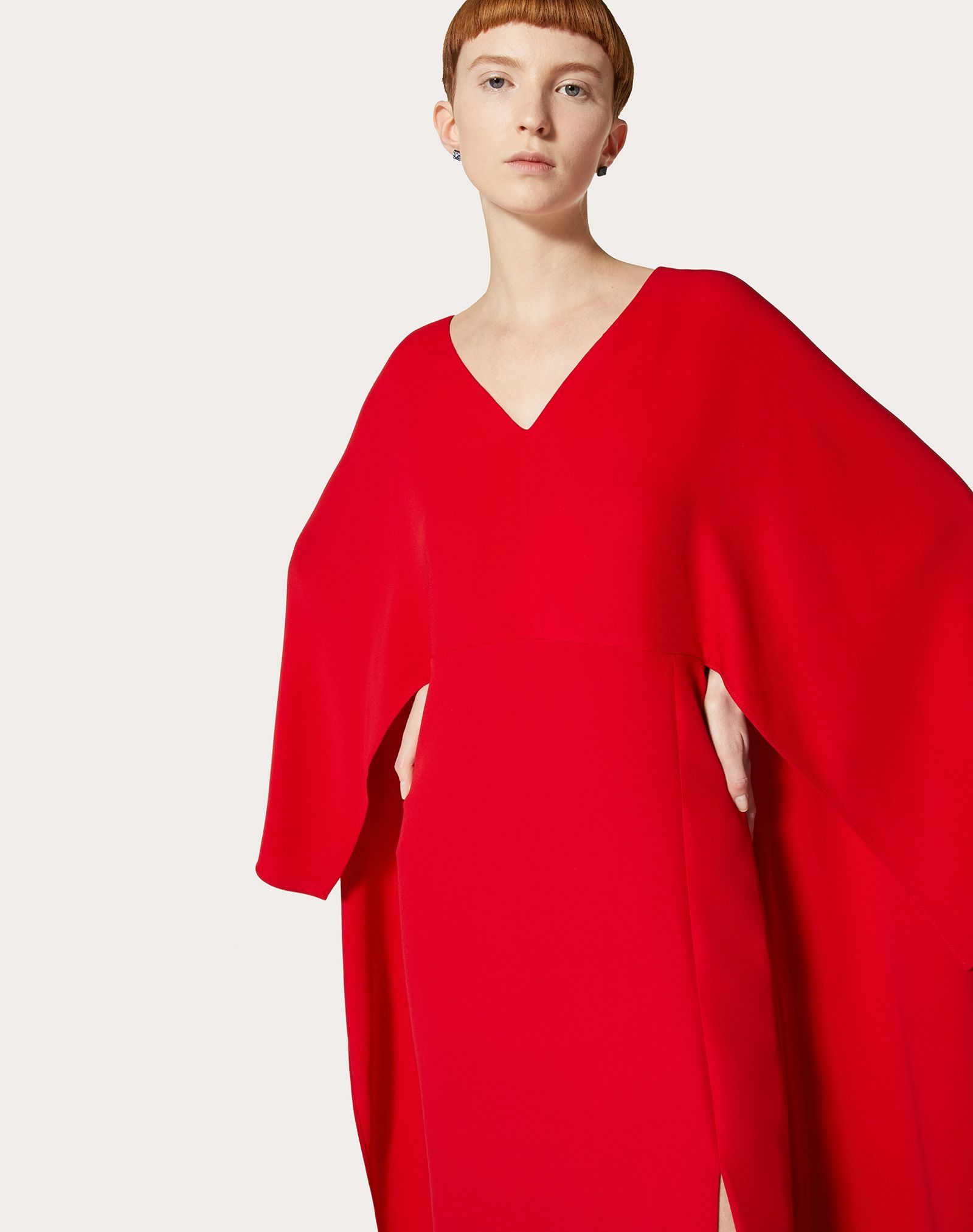 Valentino o1y0226 Midi Dress in Red Size XS / US 0-2 / IT 36-38 - 2 Thumbnail