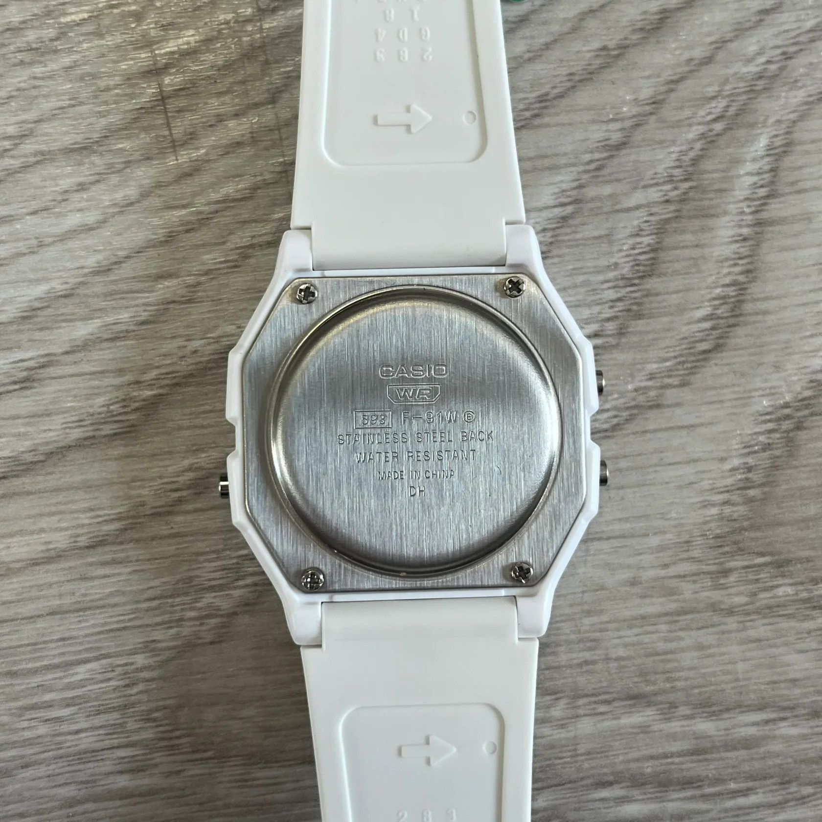 Casio Casio F-91W "Gold Opal" White & Opal Digital Watch Size ONE SIZE - 6 Thumbnail