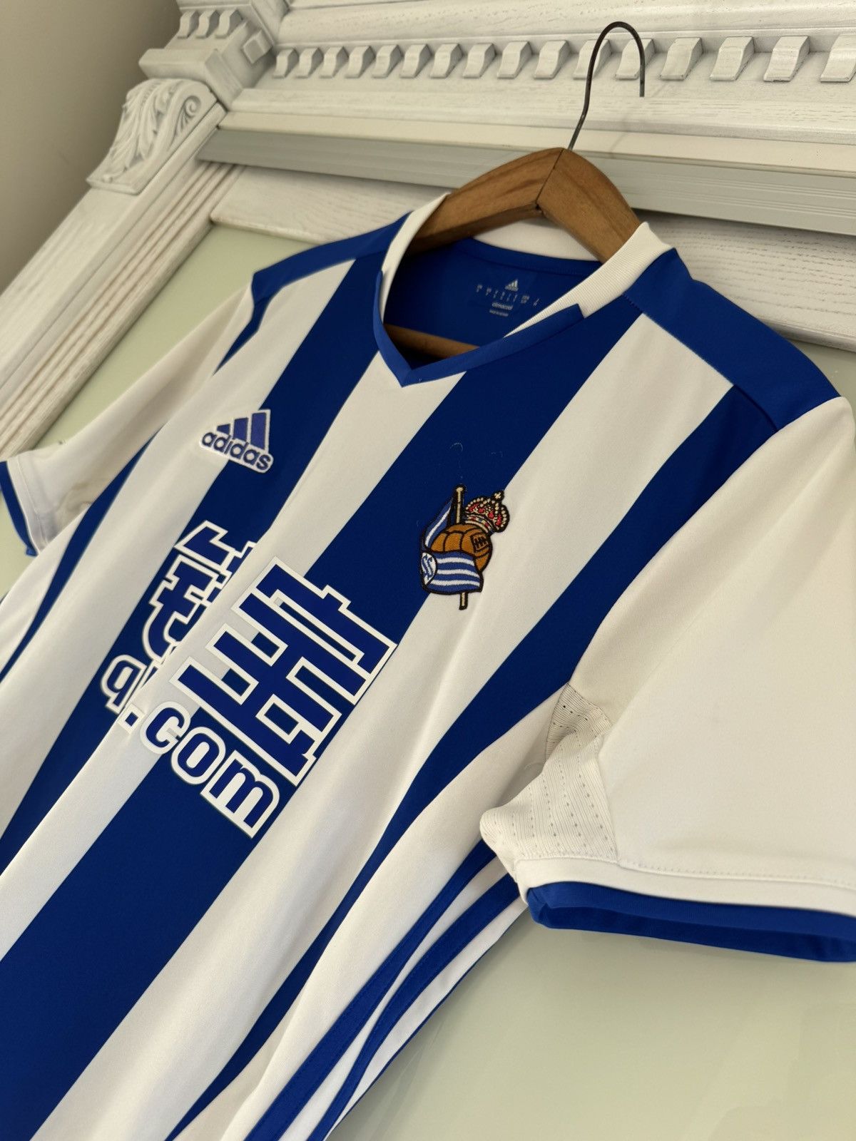 Adidas Real Sociedad 2016-2017 Home Soccer Jersey Football Kit Size US S / EU 44-46 / 1 - 5 Thumbnail