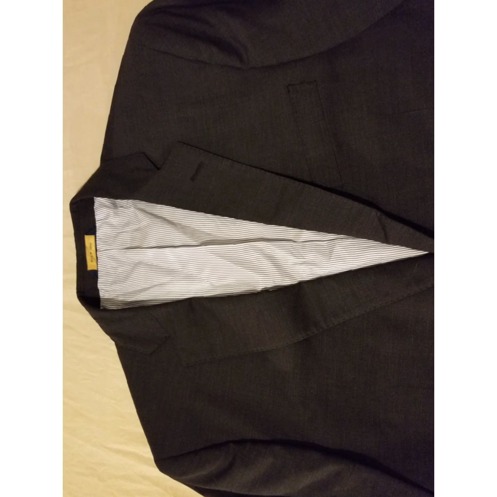 Brooks Brothers VINTAGE Brooks Brothers Blazer 42S Wool Gray Mens 3-in-1 Jacket Charcoal Grey Jacket Size 42R - 2 Thumbnail