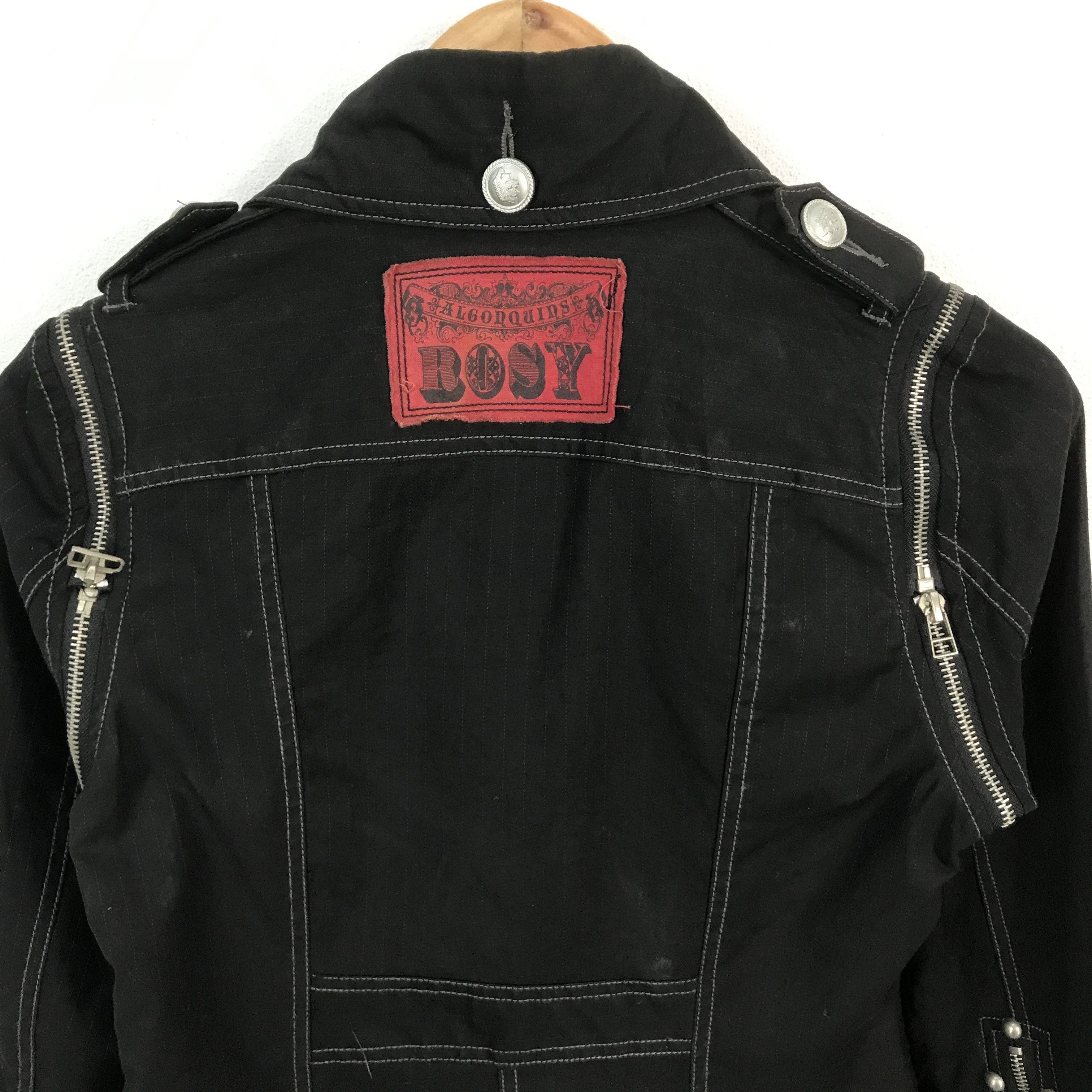 Designer × Japanese Brand Japan punk algon quins black zipper style jacket Size US S / EU 44-46 / 1 - 4 Thumbnail