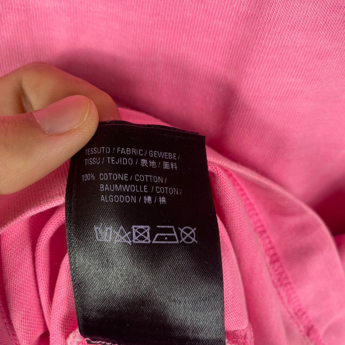 Balenciaga BALENCIAGA Pink Sponsor Logo Oversized Tee Shirt Large Size Size US L / EU 52-54 / 3 - 8 Thumbnail