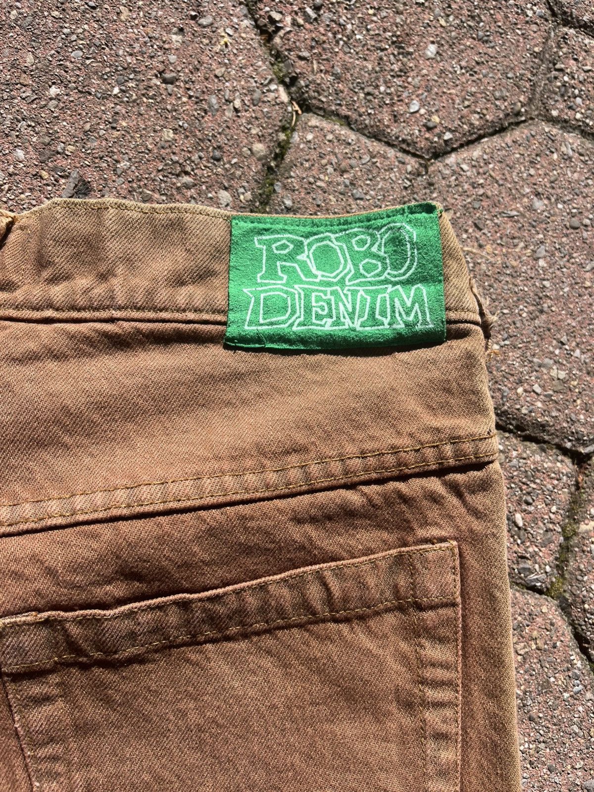 Japanese Brand × Vintage Vintage “DIGITS” Robo Denim Wide Leg Jeans 36x34 Size US 36 / EU 52 - 6 Thumbnail