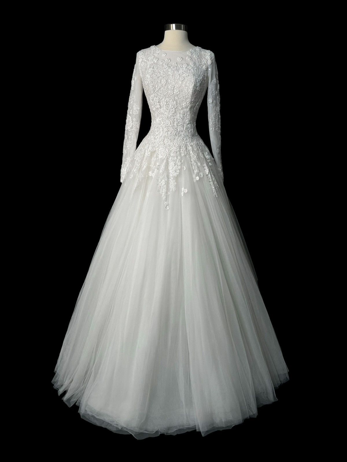 Other Preloved US 6 Anna Augusta Long Sleeve Wedding Dress Size M / US 6-8 / IT 42-44 - 1 Thumbnail