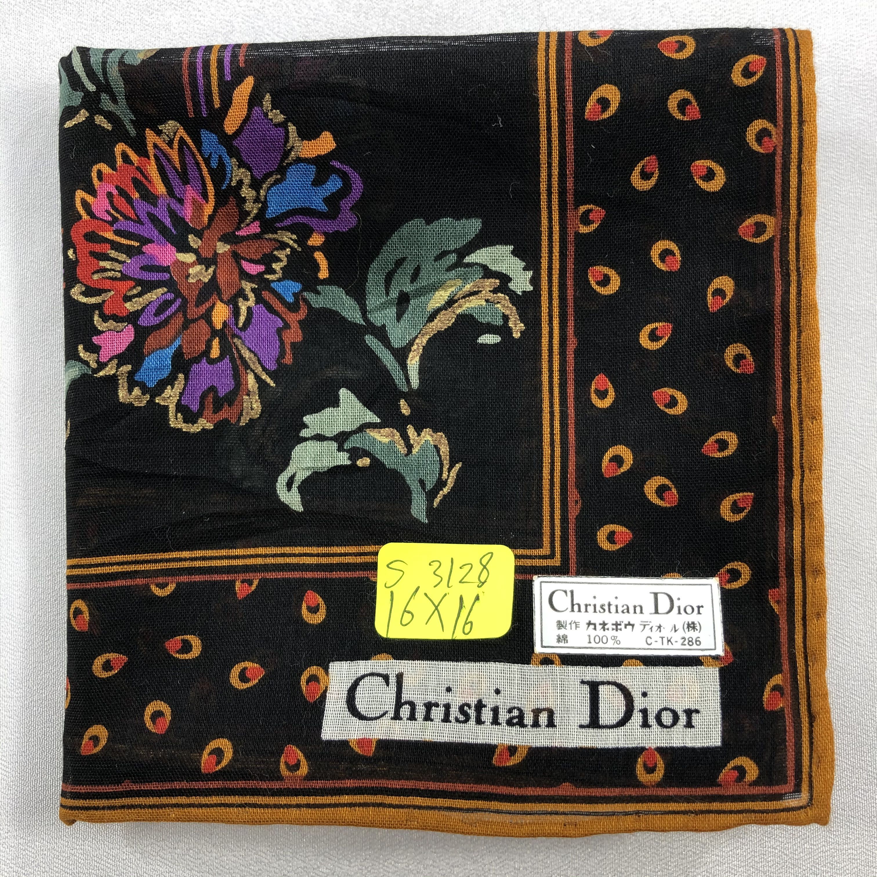 Vintage Christian Dior Neckerchief / Bandana / Handkerchief Size ONE SIZE - 5 Thumbnail