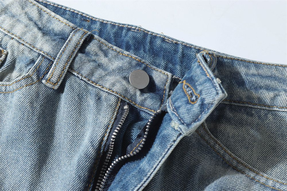Japanese Brand × Vintage Vintage washed punk distressed loose straight jeans Size US 32 / EU 48 - 4 Thumbnail