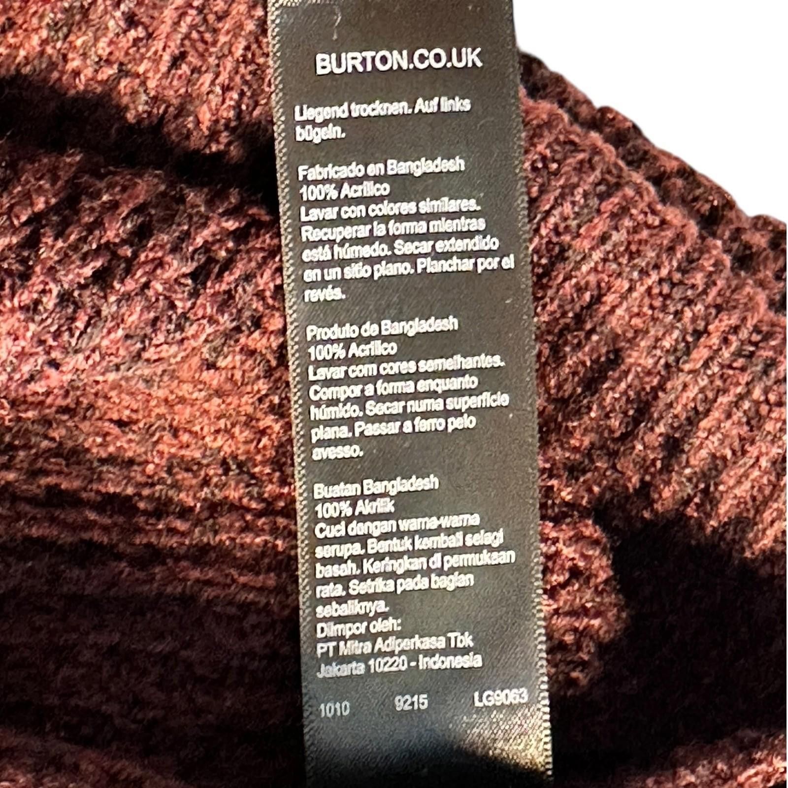 Burton Burton Menswear Jumper Men's UK Size L Red Long Sleeve Size US L / EU 52-54 / 3 - 7 Thumbnail