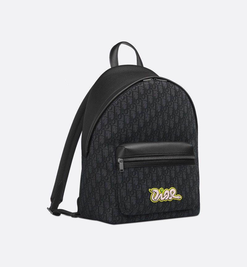 Dior × Kaws Dior X KAWS Rider 2.0 Zipped Backpack Black Size ONE SIZE - 3 Thumbnail