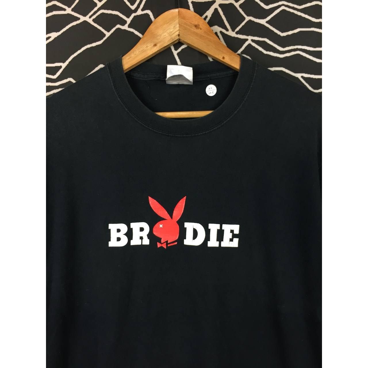 Vintage Vtg Brodie Logo Made In Usa Playboy Bunny Parody Tee Size US L / EU 52-54 / 3 - 3 Thumbnail