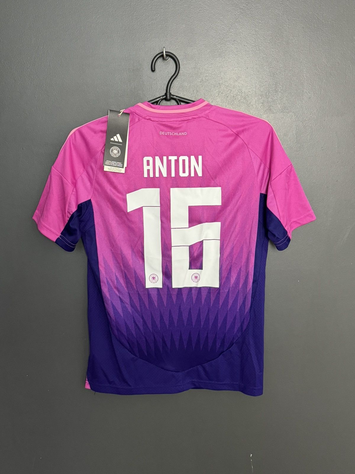 Adidas KIDS New Germany 2024 Away Anton Football Jersey T-Shirt Size US XS / EU 42 / 0 - 1 Thumbnail
