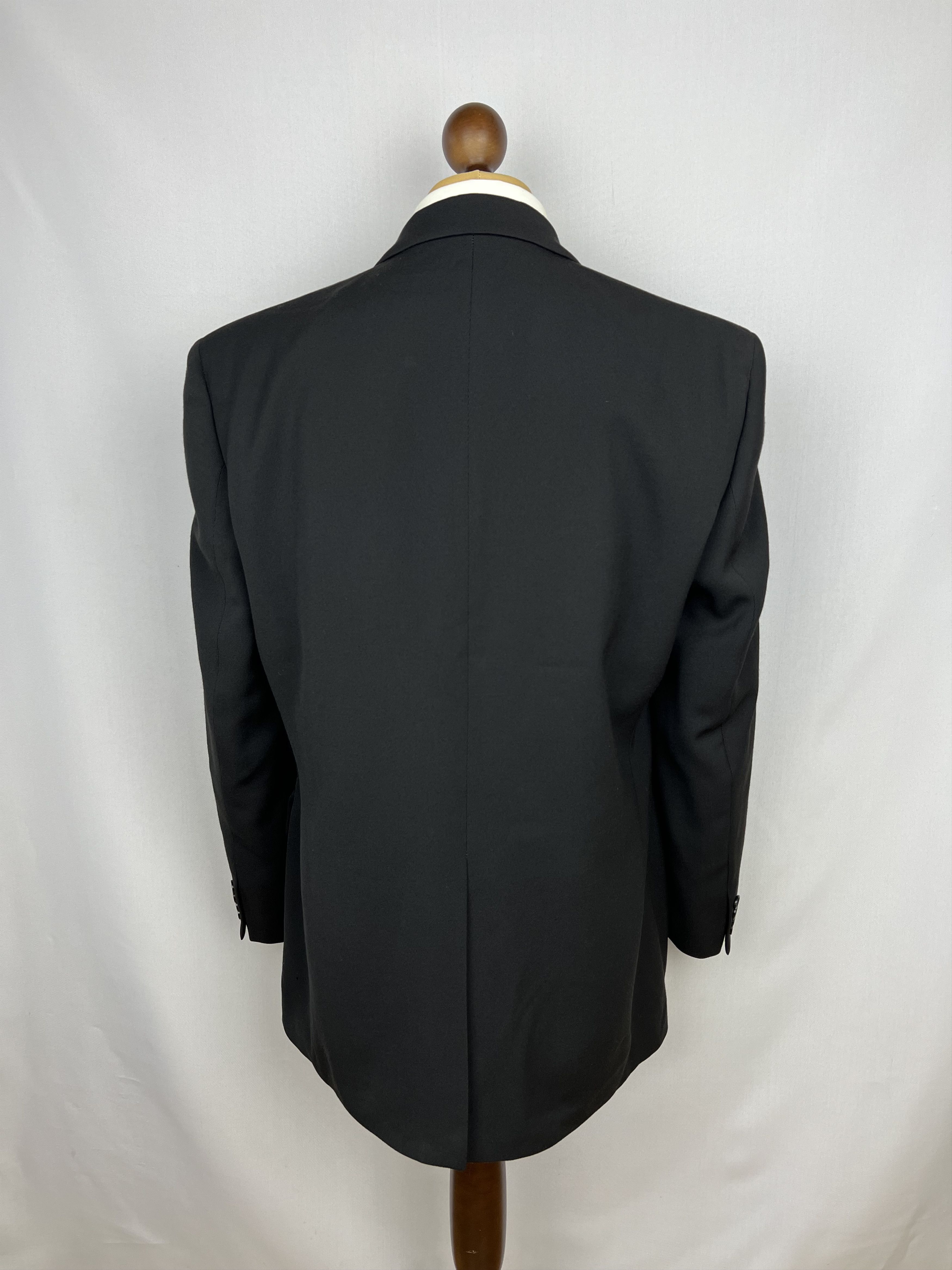 Yves Saint Laurent Vintage Solid Classic-Fit Wool Sport Coat Blazer Size 42R - 3 Thumbnail