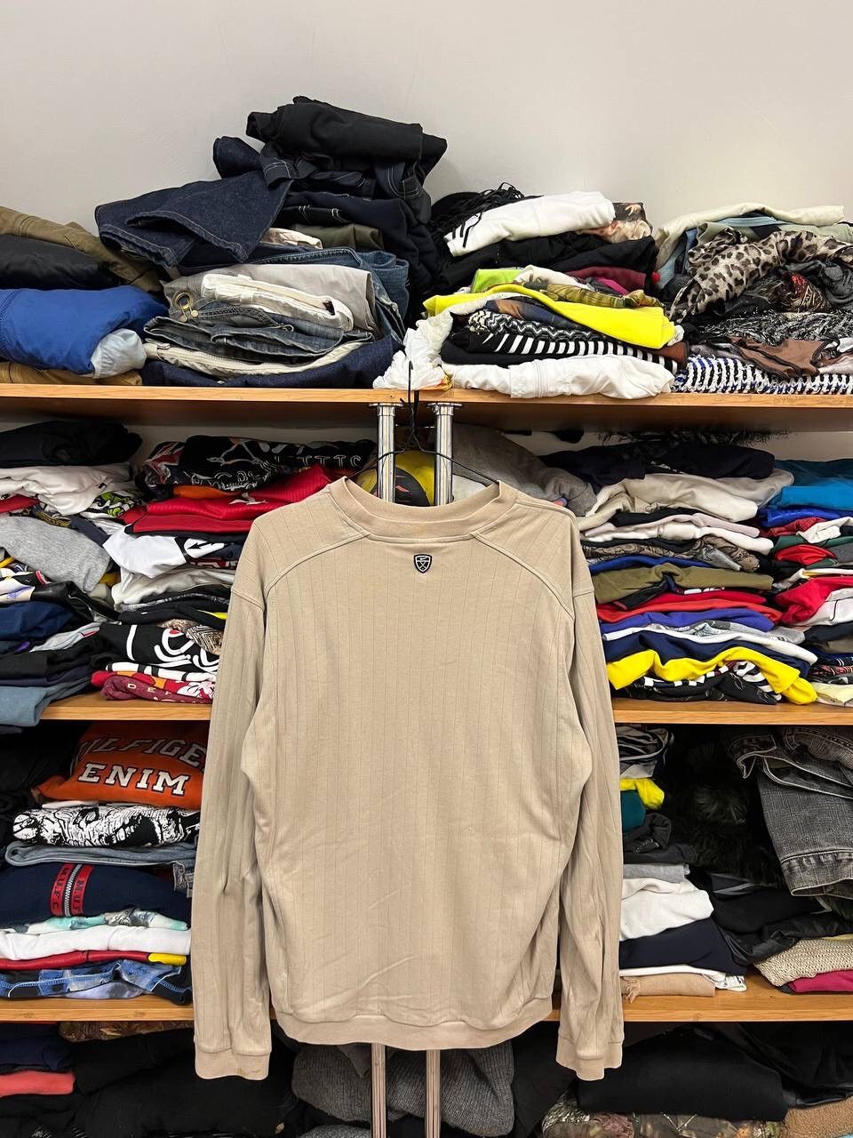 Vintage NIKE Y2K TEMPLATE GREY LONGSLEEVE BLOKECORE JERSEY Size US L / EU 52-54 / 3 - 5 Thumbnail