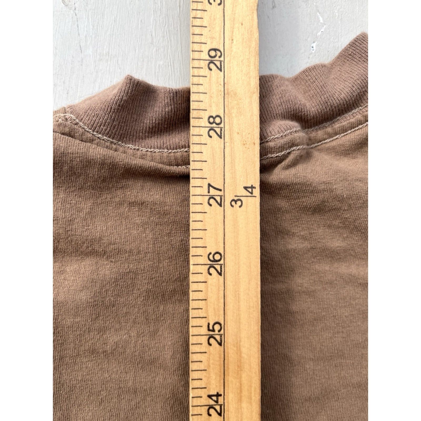 Vintage VINTAGE Men’s Army T-Shirt Beige Brown Solid L USA Military Grunge Pearl Jam 90s Work Shirt Mens Regular Cotton 2000s 100% Size US L / EU 52-54 / 3 - 8 Thumbnail