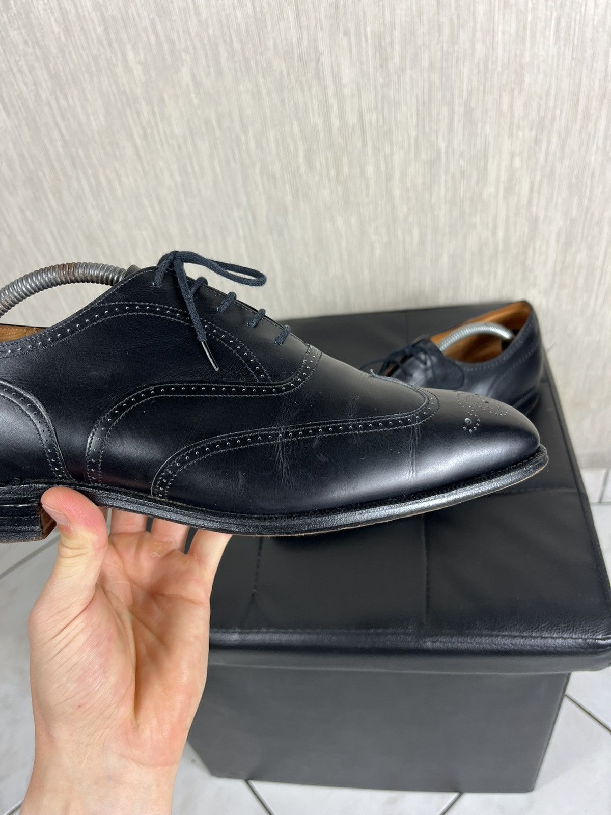 Church's × Vintage Vintage Church’s oxford brogues bordeaux leather shoes Size US 11.5 / EU 44-45 - 8 Thumbnail