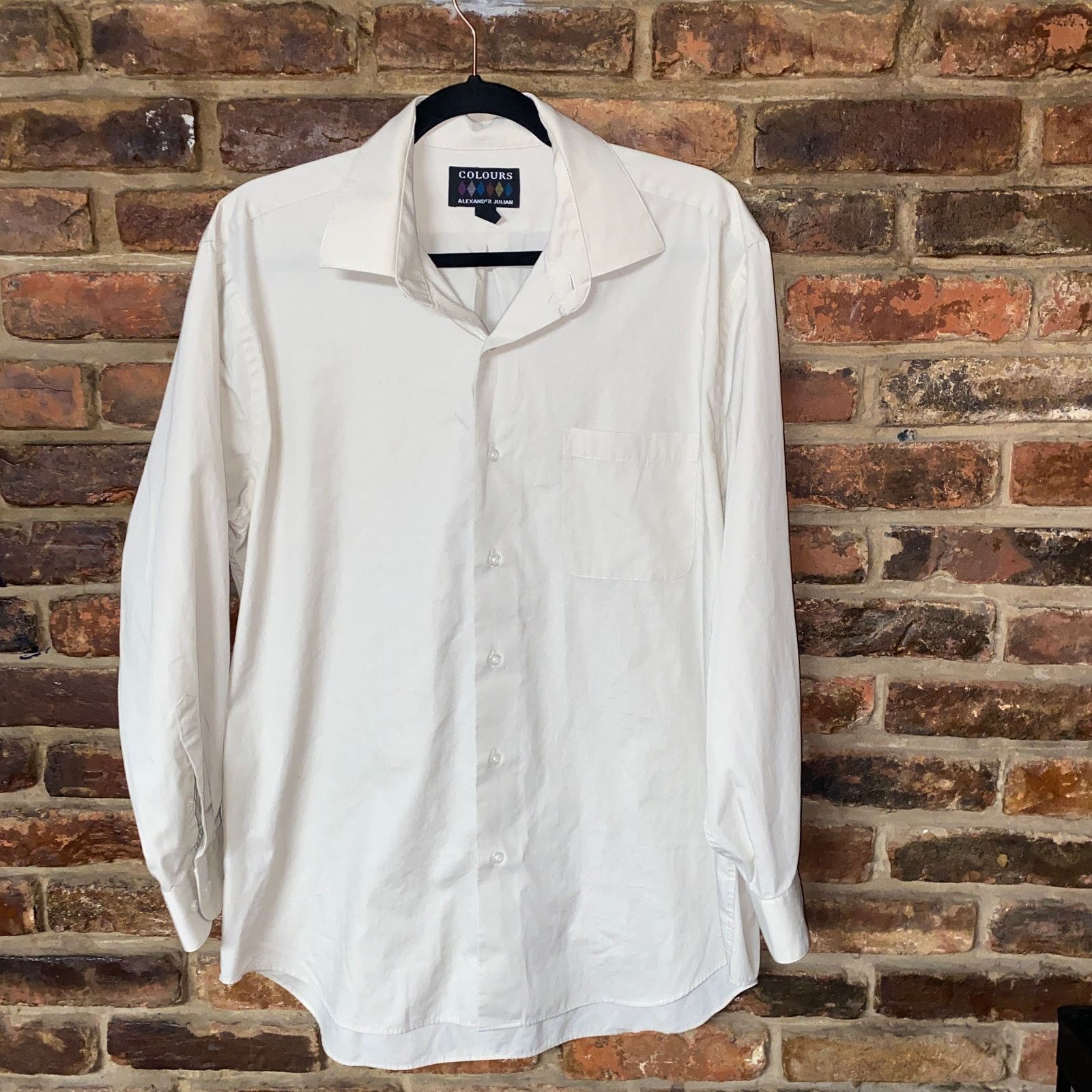 Other Colours Alexander Julian Tan Button Down Shirt Large 16-16.5 Size US L / EU 52-54 / 3 - 1 Thumbnail