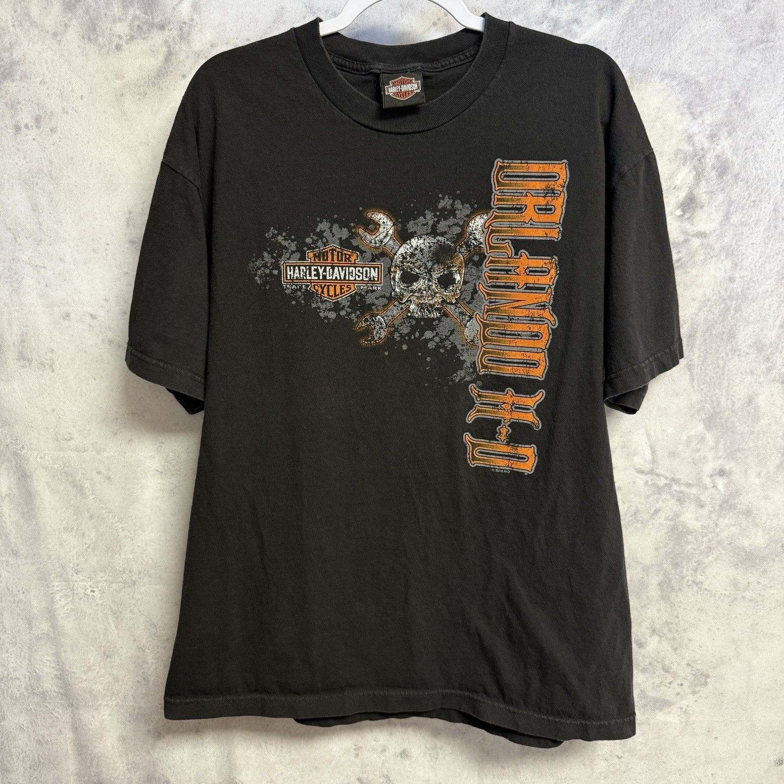 Harley Davidson Harley Davidson T Shirt Mens XL 22.5x29 Black 2014 Biker Flo Size US XL / EU 56 / 4 - 1 Thumbnail