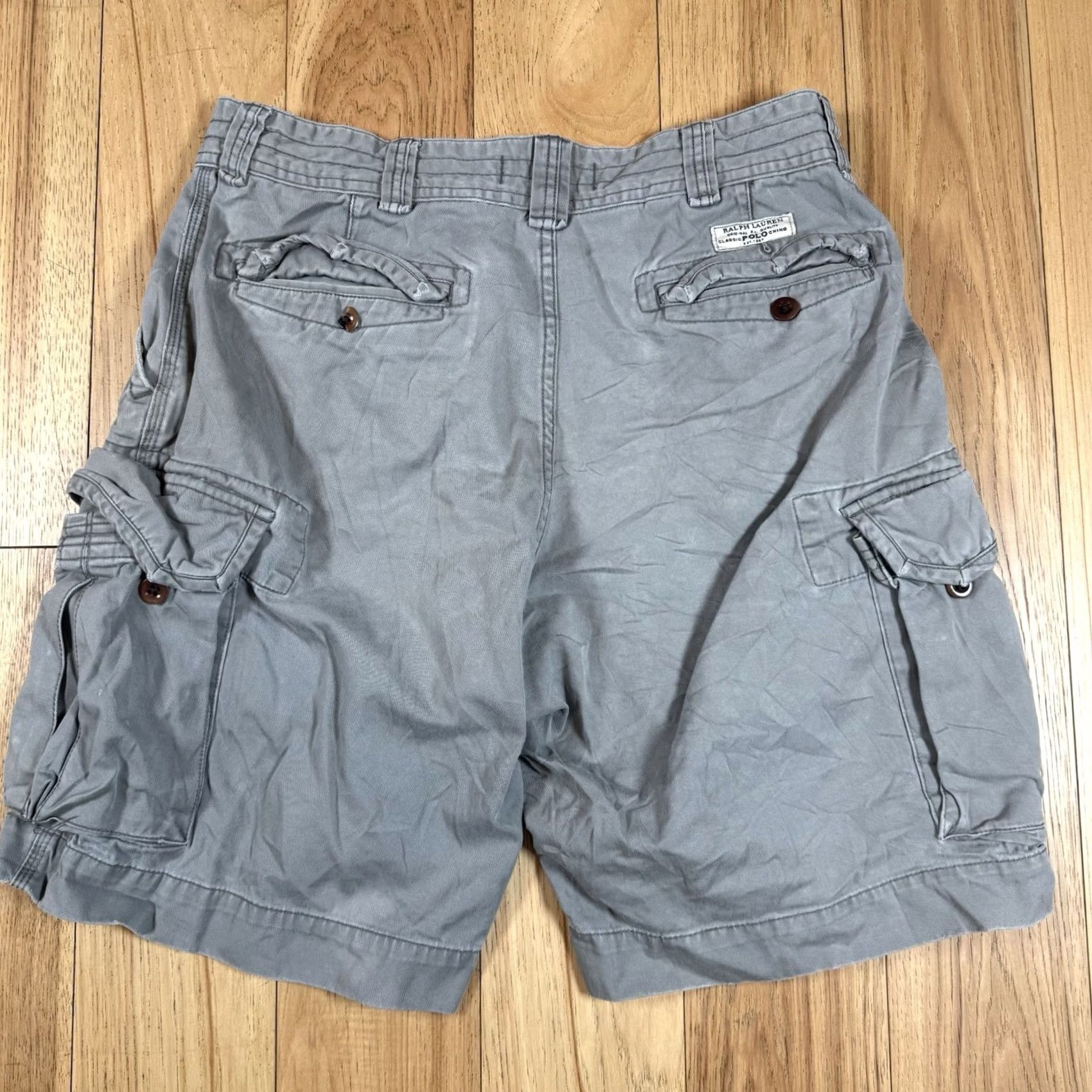 Polo Ralph Lauren VINTAGE Polo Ralph Lauren Cargo Shorts Chino Military Baggy Mens 32 Beige 34 Tag Measurements Mens Size US XS / EU 42 / 0 - 4 Thumbnail