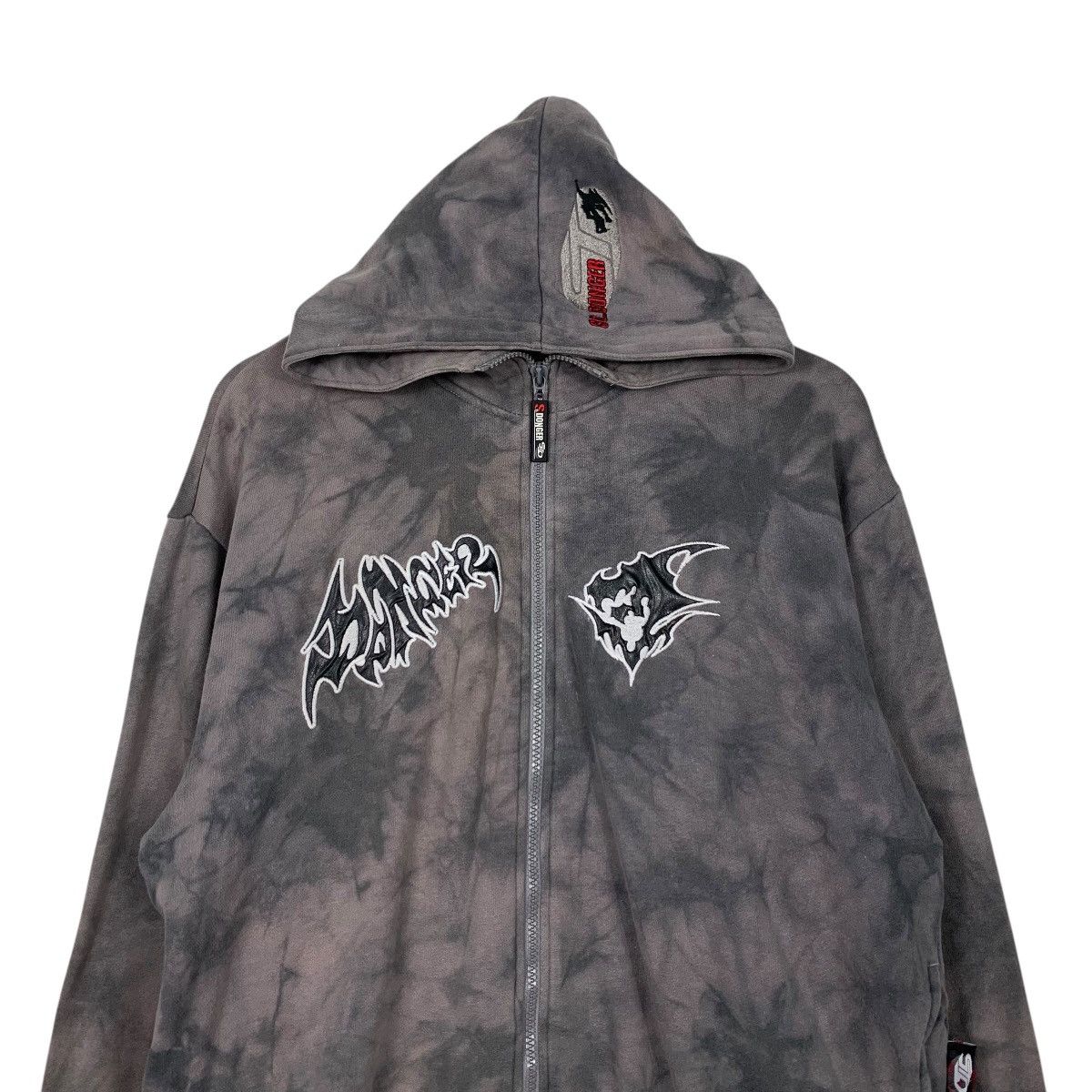 Japanese Brand DONGER On Right Course Acid Wash Zipper Hoodies #2052-C89 Size US S / EU 44-46 / 1 - 2 Thumbnail