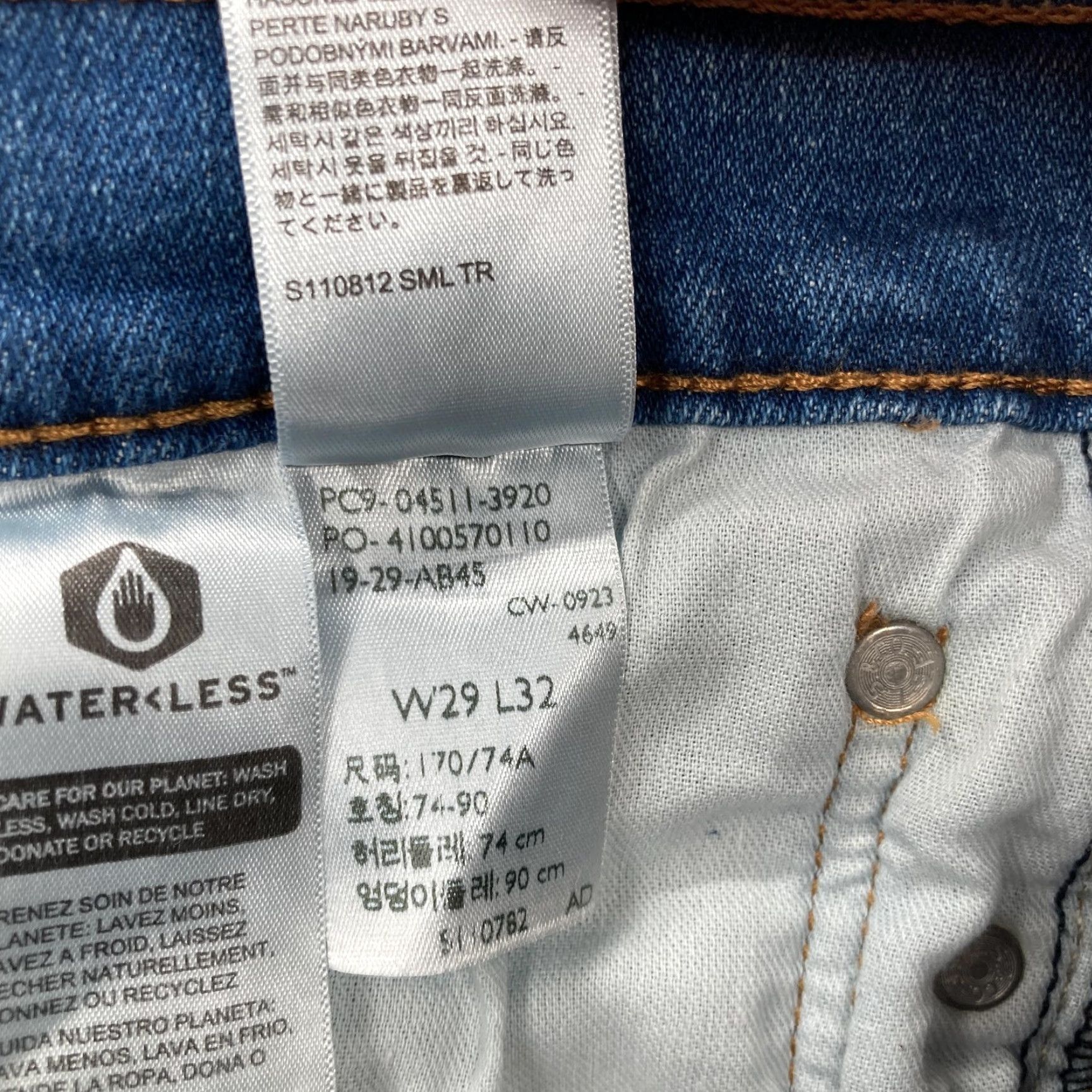 Levi's Levi's 511 Jeans Mens 29x32 Slim Fit Straight Blue Denim Medium Wash Stretch Size US 29 - 6 Thumbnail