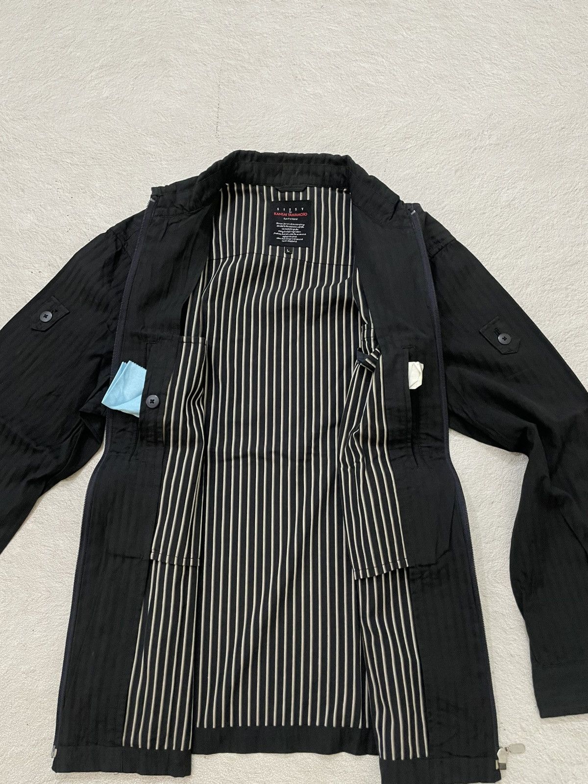 14th Addiction 2000s S’Yte Yohji Yamamoto Striped Lining Jacket If6was9 Y2K Size US L / EU 52-54 / 3 - 5 Thumbnail