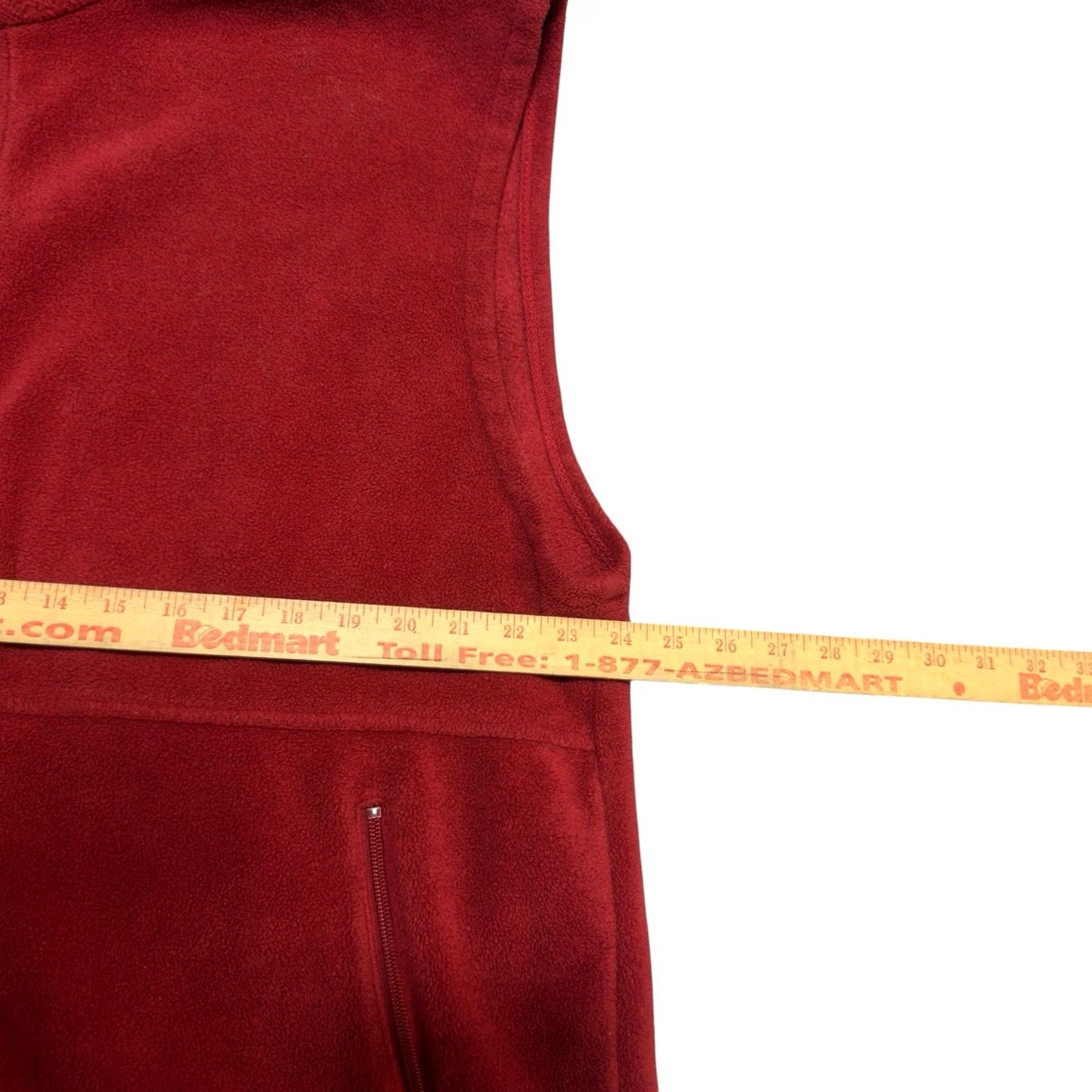 Vintage VINTAGE Columbia Fleece Full Zip Up Sleeveless Vest Sweatshirt Burgundy L Men Wool? Size US L / EU 52-54 / 3 - 5 Thumbnail