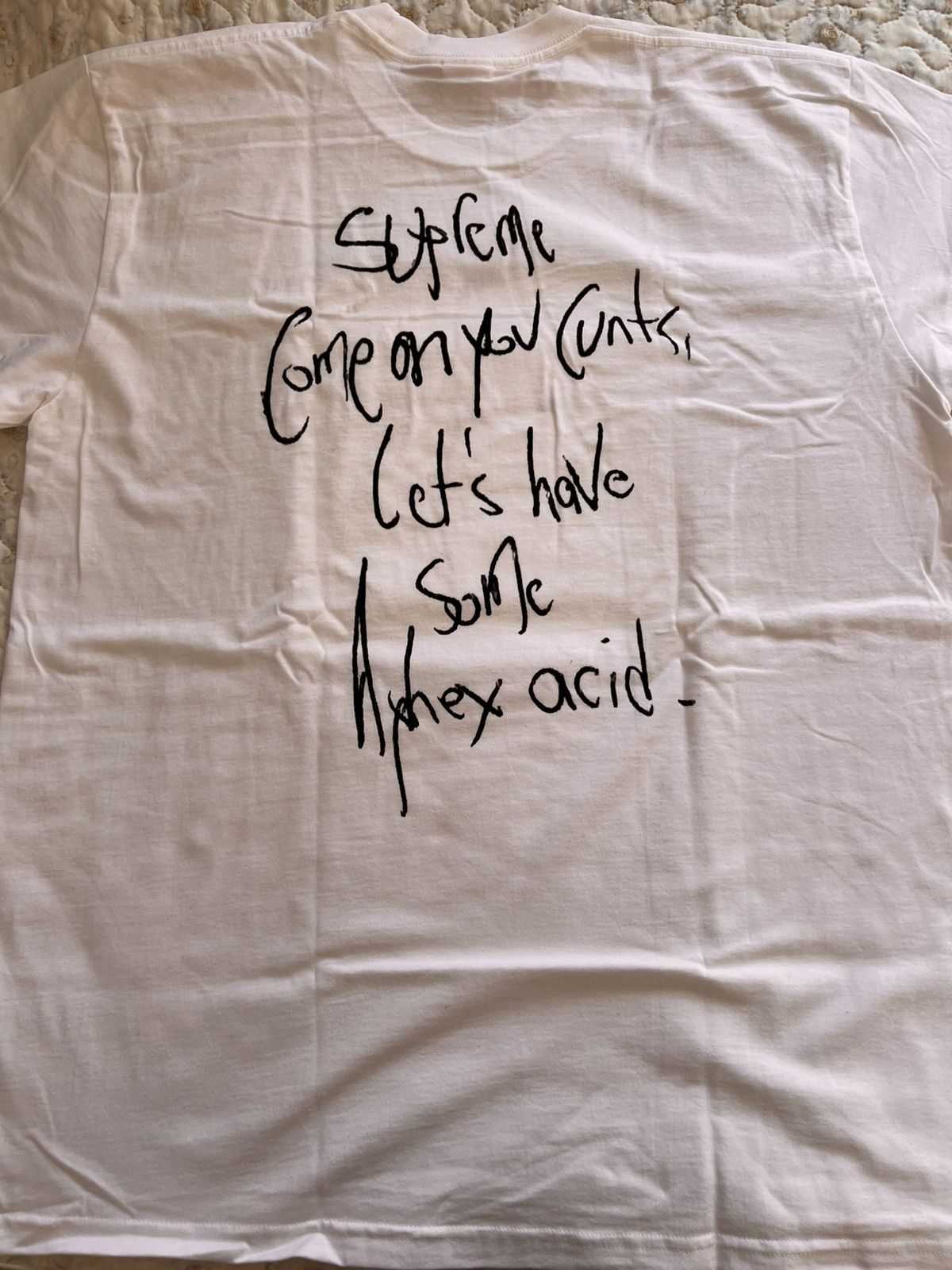 Supreme XL Supreme x Aphex Twin Windowlicker tee Tshirt white logo Size US XL / EU 56 / 4 - 9 Thumbnail