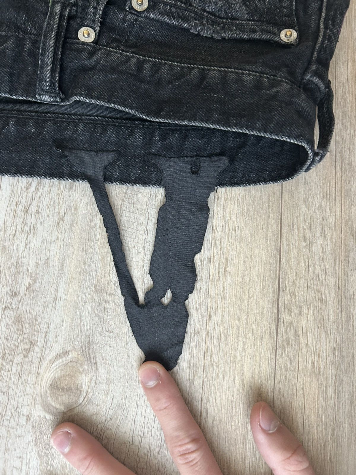 Vlone Vlone Black Scab Denim Size US 32 / EU 48 - 3 Thumbnail