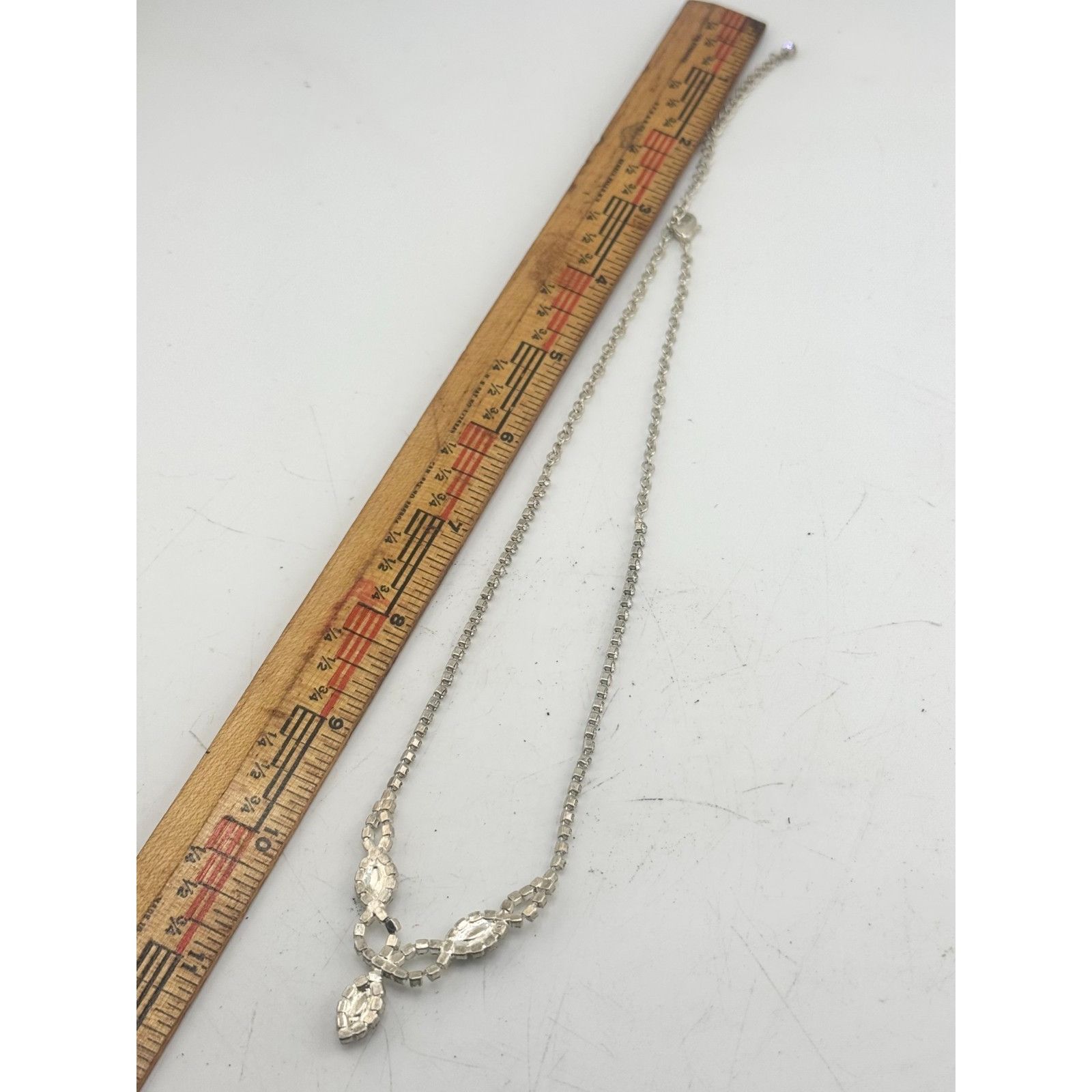 Vintage Vintage black rhinestone chain necklace Size ONE SIZE - 4 Thumbnail