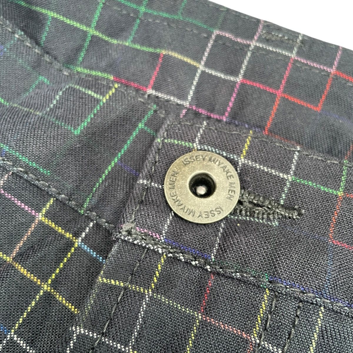 Issey Miyake Issey Miyake Fall 2014 Runway Wrinkled Erased Checkers Jeans Size US 34 / EU 50 - 6 Thumbnail