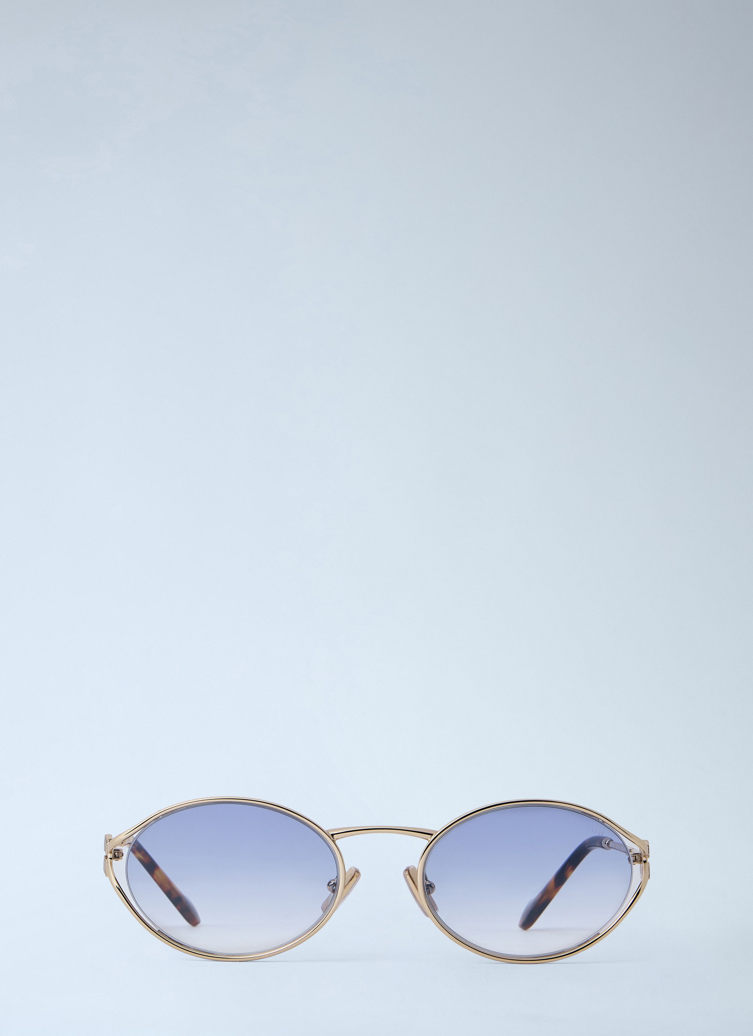 Miu Miu MU 52YS Oval Sunglasses Size ONE SIZE - 1 Thumbnail