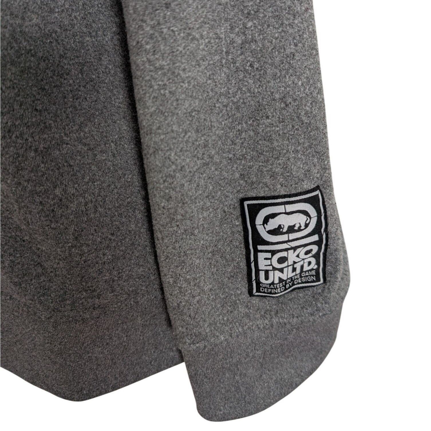 Designer Y2K Ecko Unltd Embroidered Logo Hoodie Mens Size 4XL Gray Size 4XL / US 24-26 - 4 Thumbnail