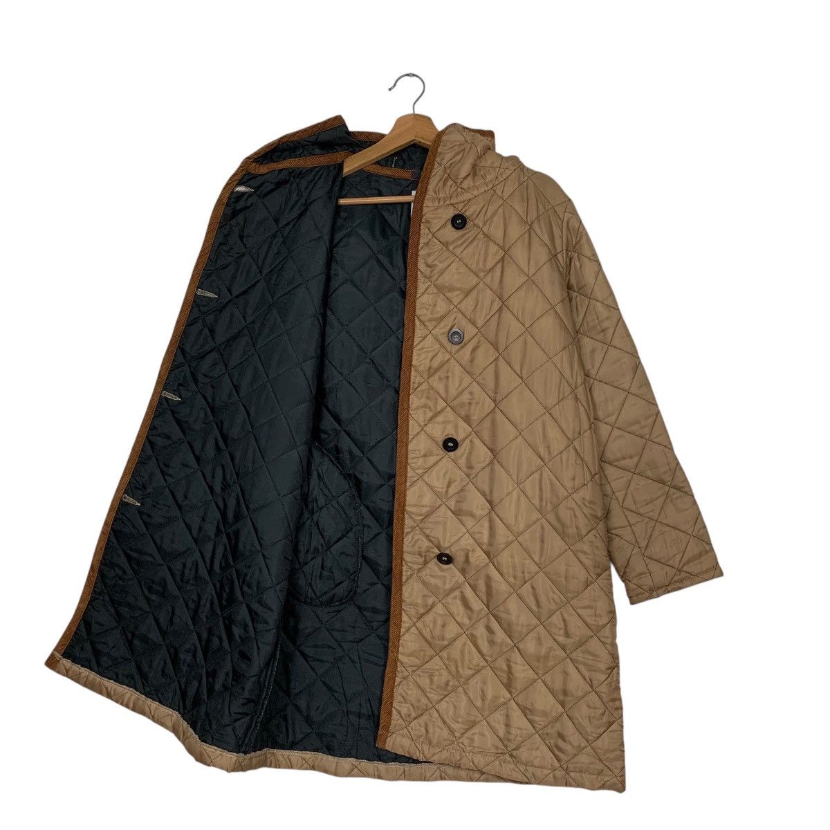 Other Beaver Of Bolton Hooded Quilted Coat Made In England Size M / US 6-8 / IT 42-44 - 10 Thumbnail